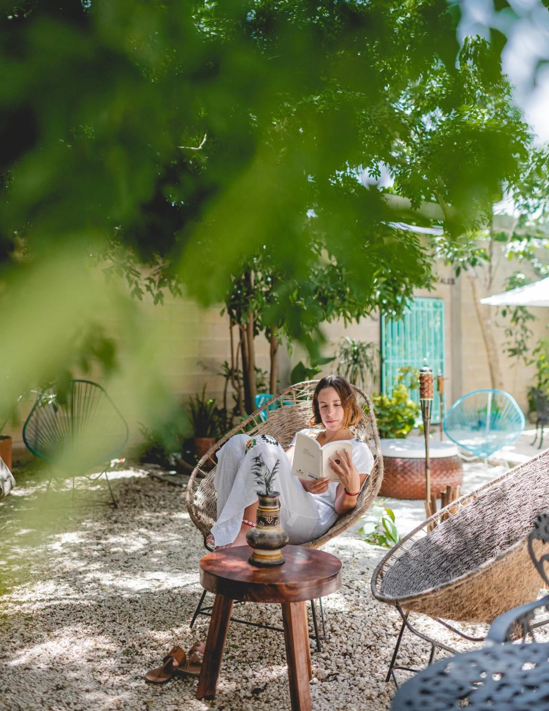 Garden in LA TULUMEÑA Boutique Hotel