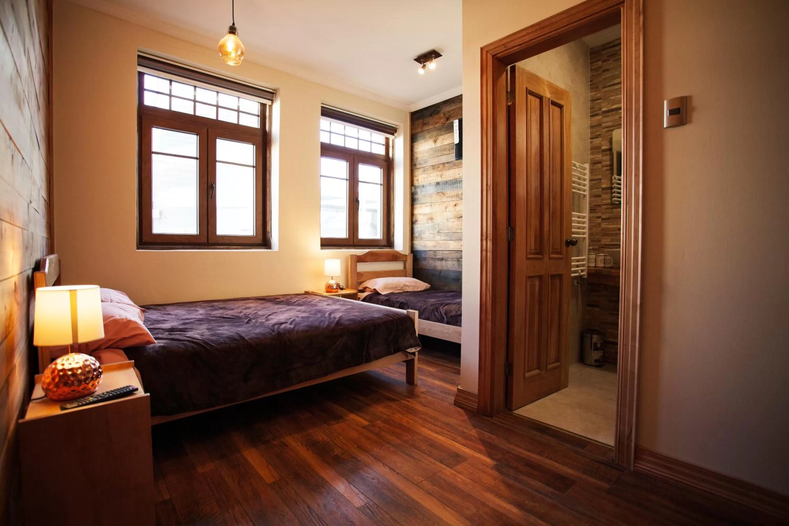 Photo of the whole room, Bed in Hostal Boutique Patagonia Mística