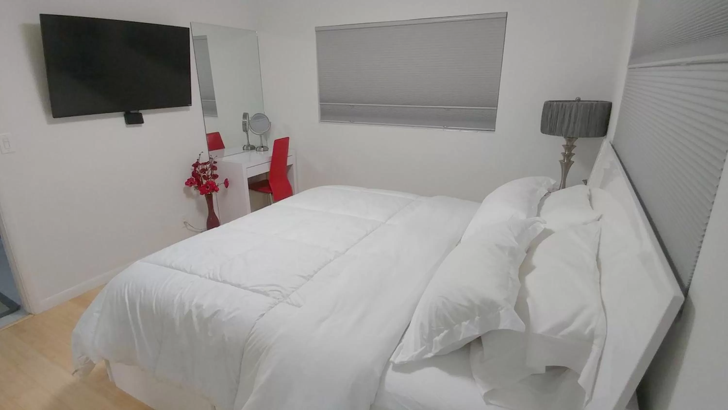 Bed in Downtown Hollywood Boutique Hotel