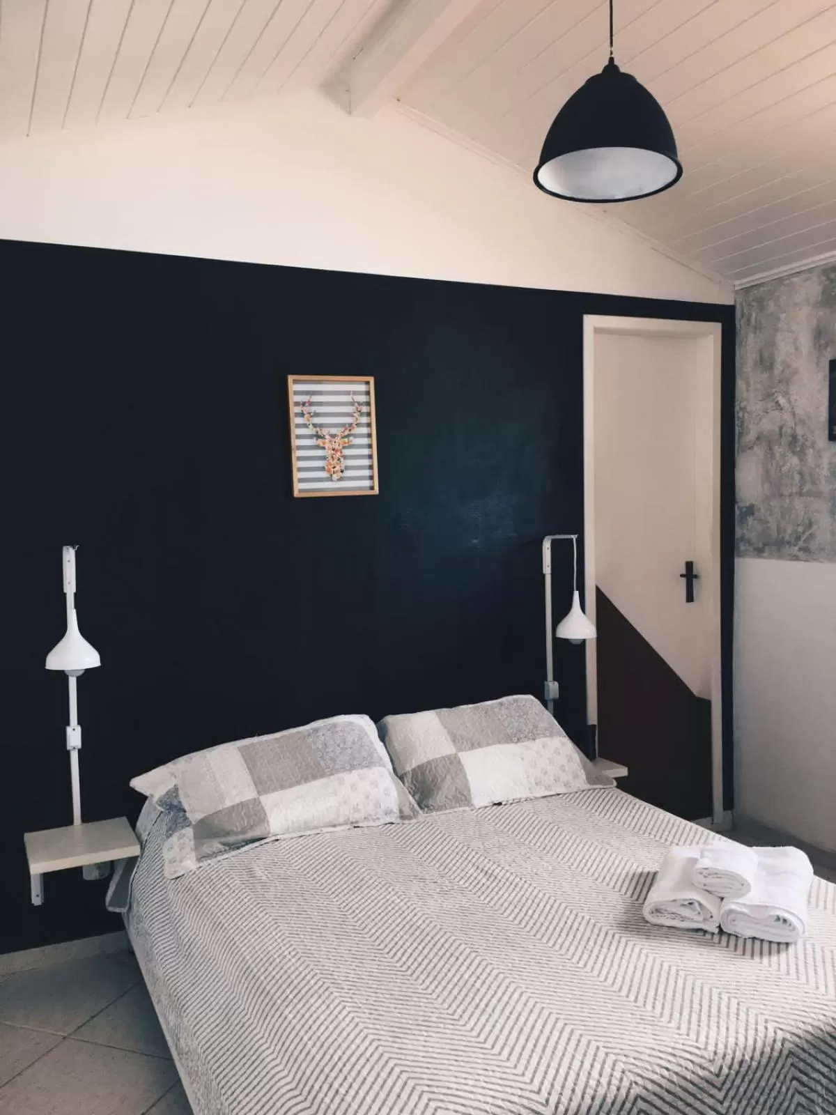 Bed in Casa de Hóspedes "Guesthouse Prainha"