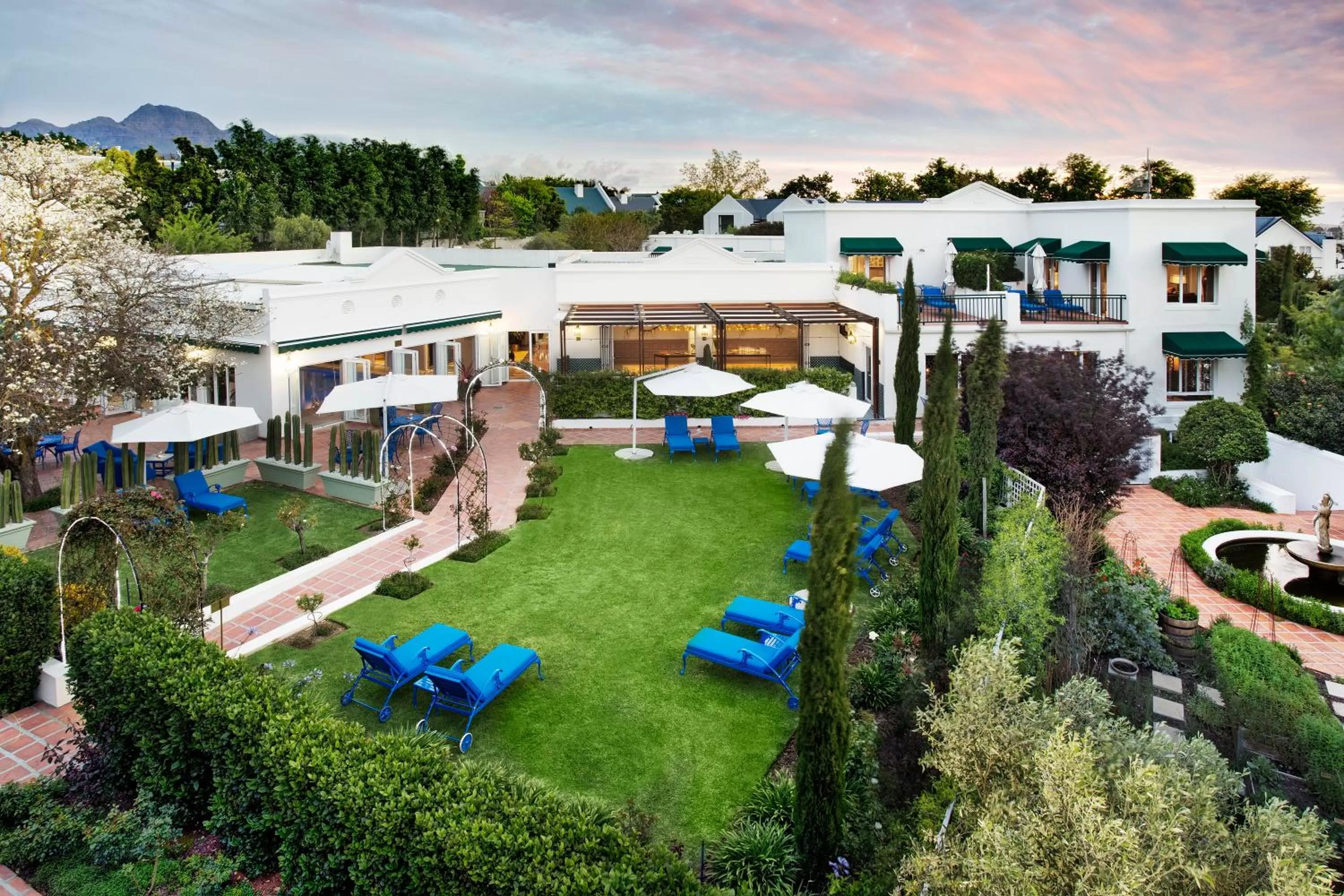 Patio in Majeka House Boutique Hotel by The Living Journey Collection