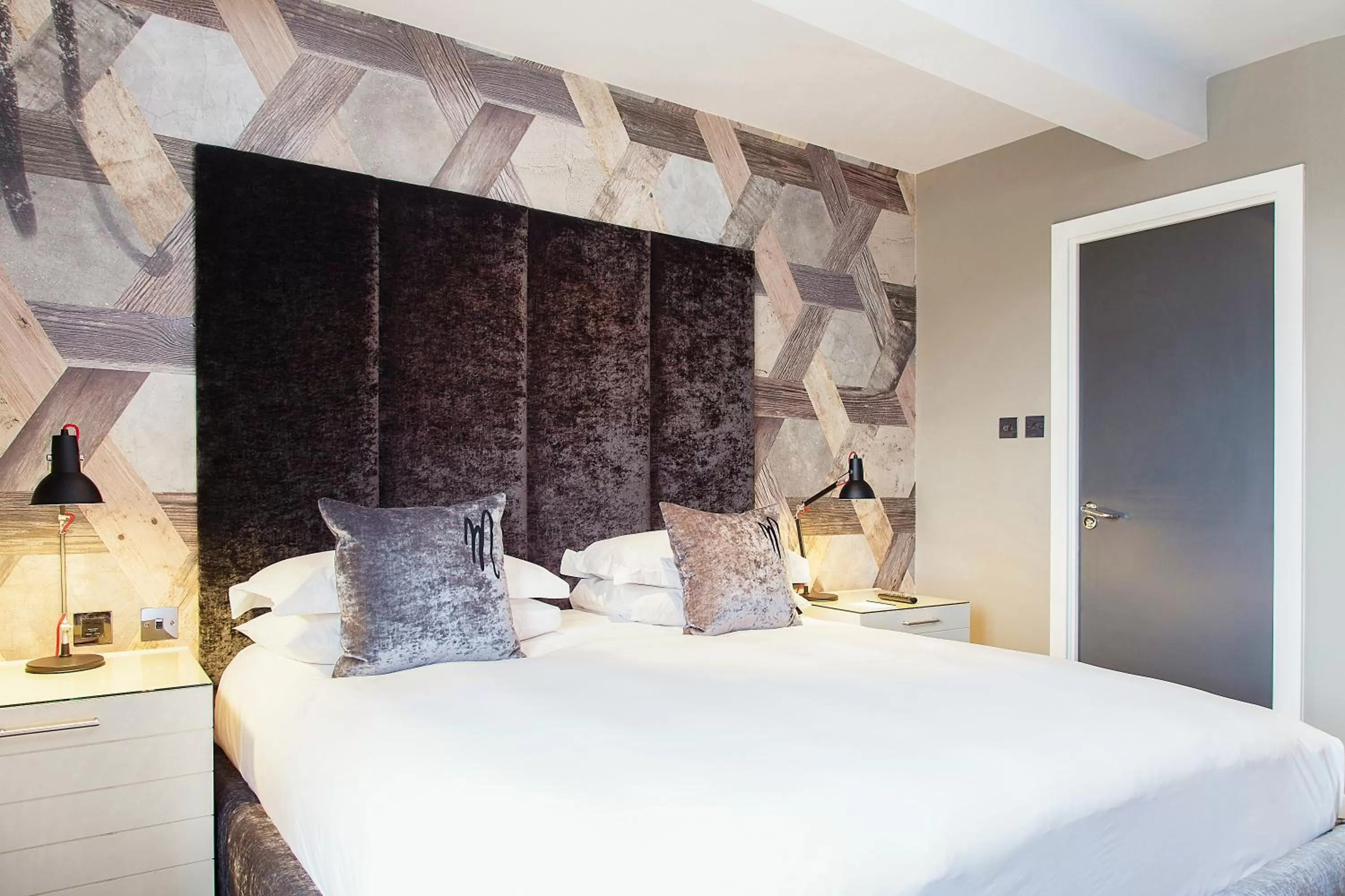 Bedroom, Bed in Malmaison Edinburgh