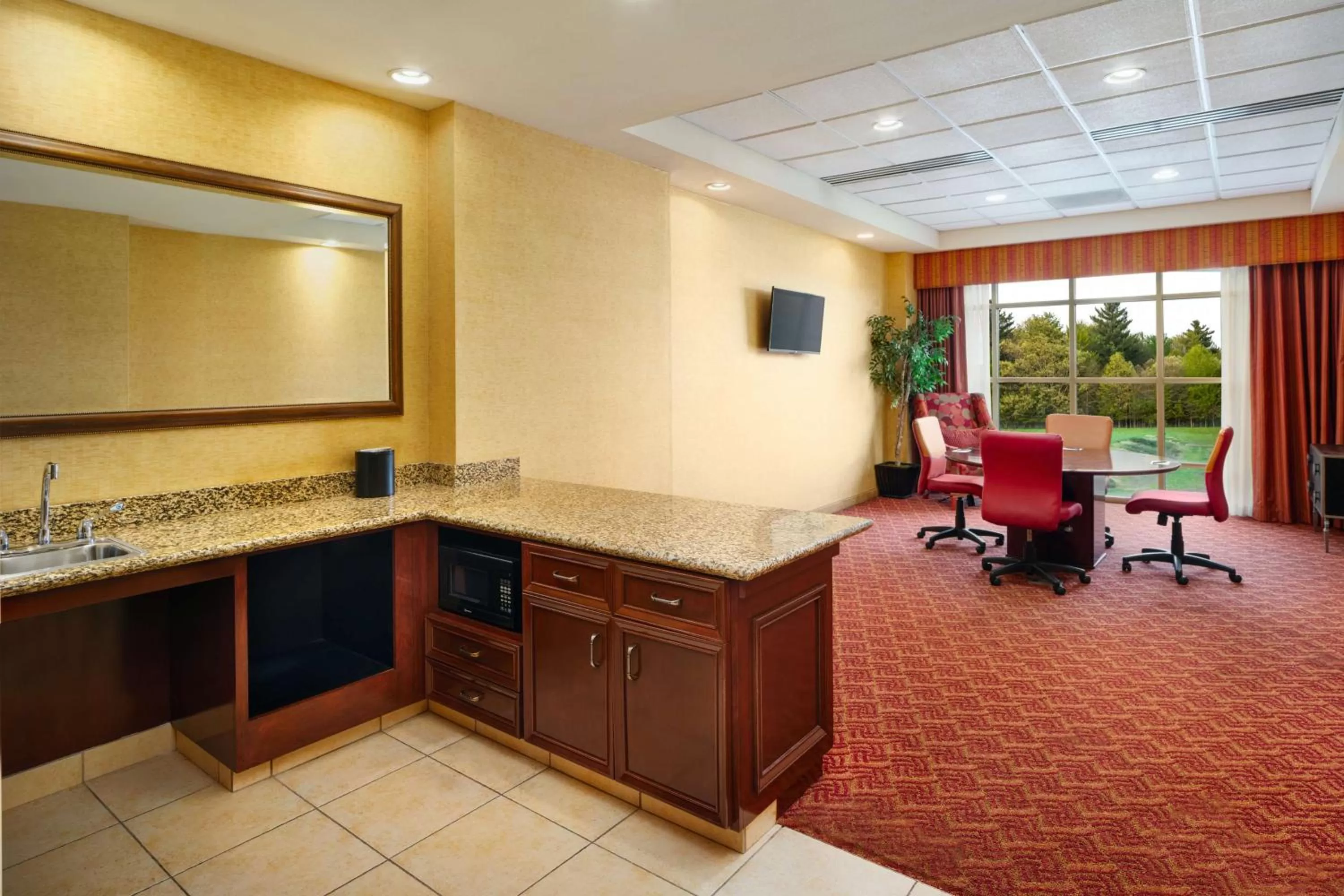Kitchen or kitchenette in Embassy Suites by Hilton Charlotte Concord Golf Resort & Spa