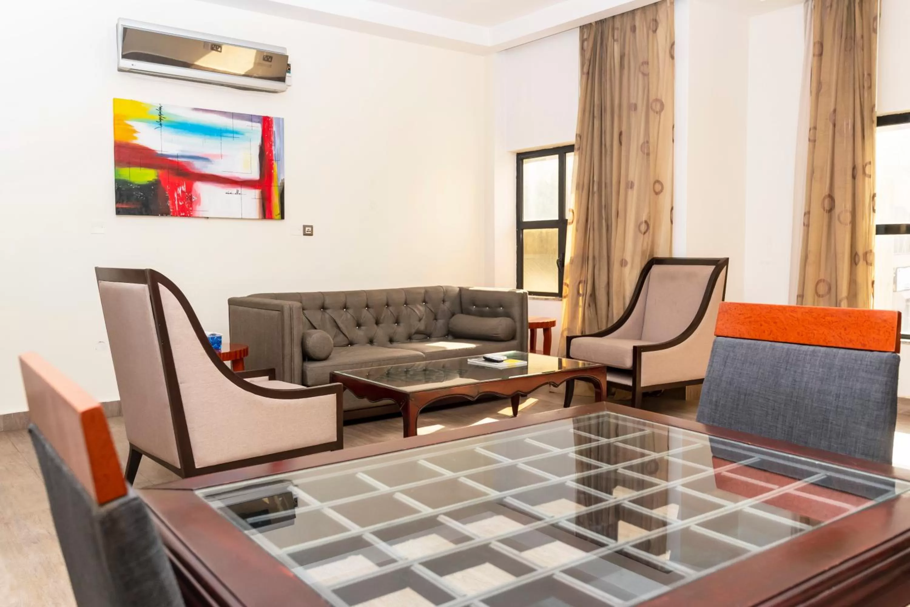 Living room in Hawthorn Suites by Wyndham Abuja