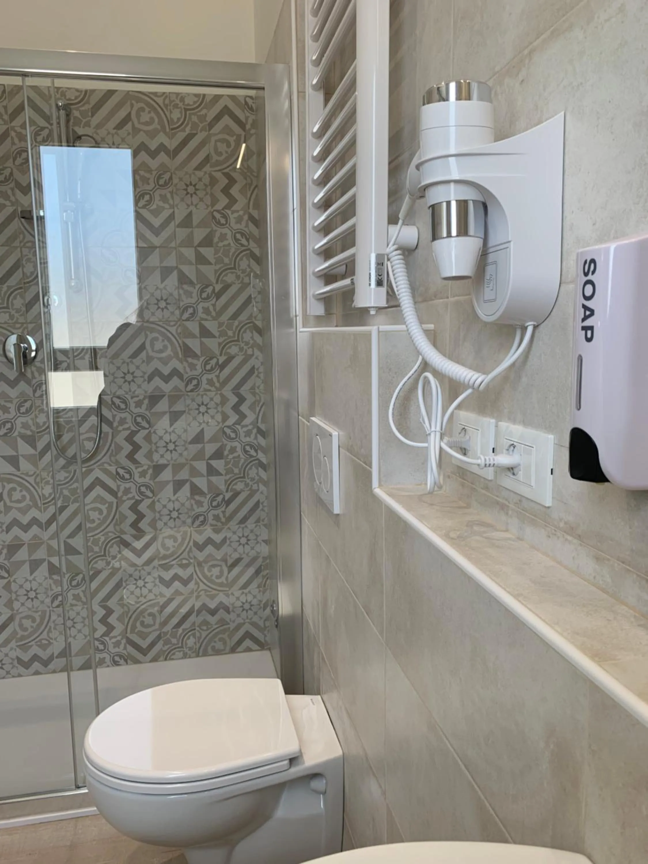 Shower in Hotel Laika