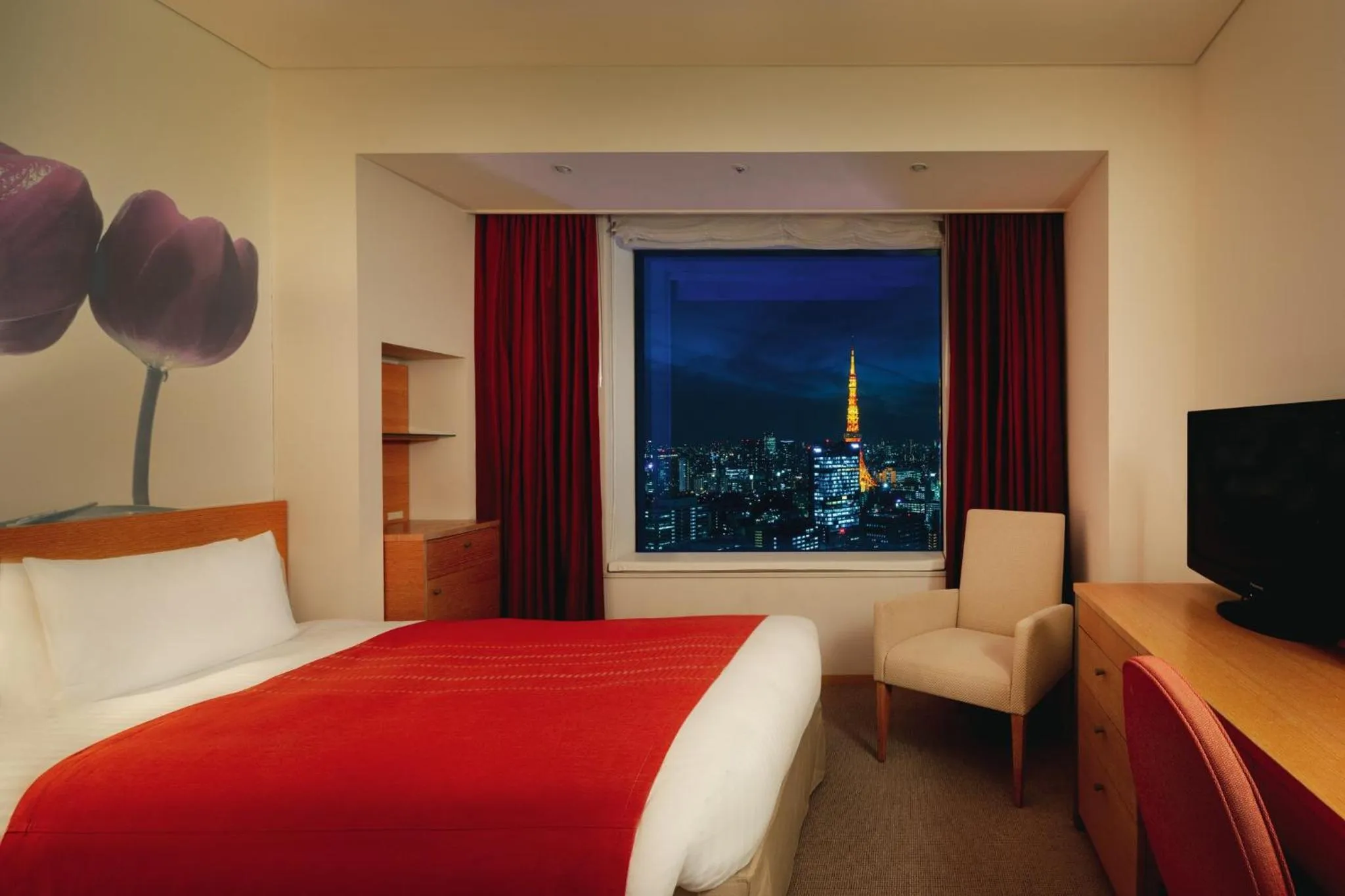 Twin Room Tokyo Tower Side - single occupancy - Above 26th floor - Non Smoking in Park Hotel Tokyo
