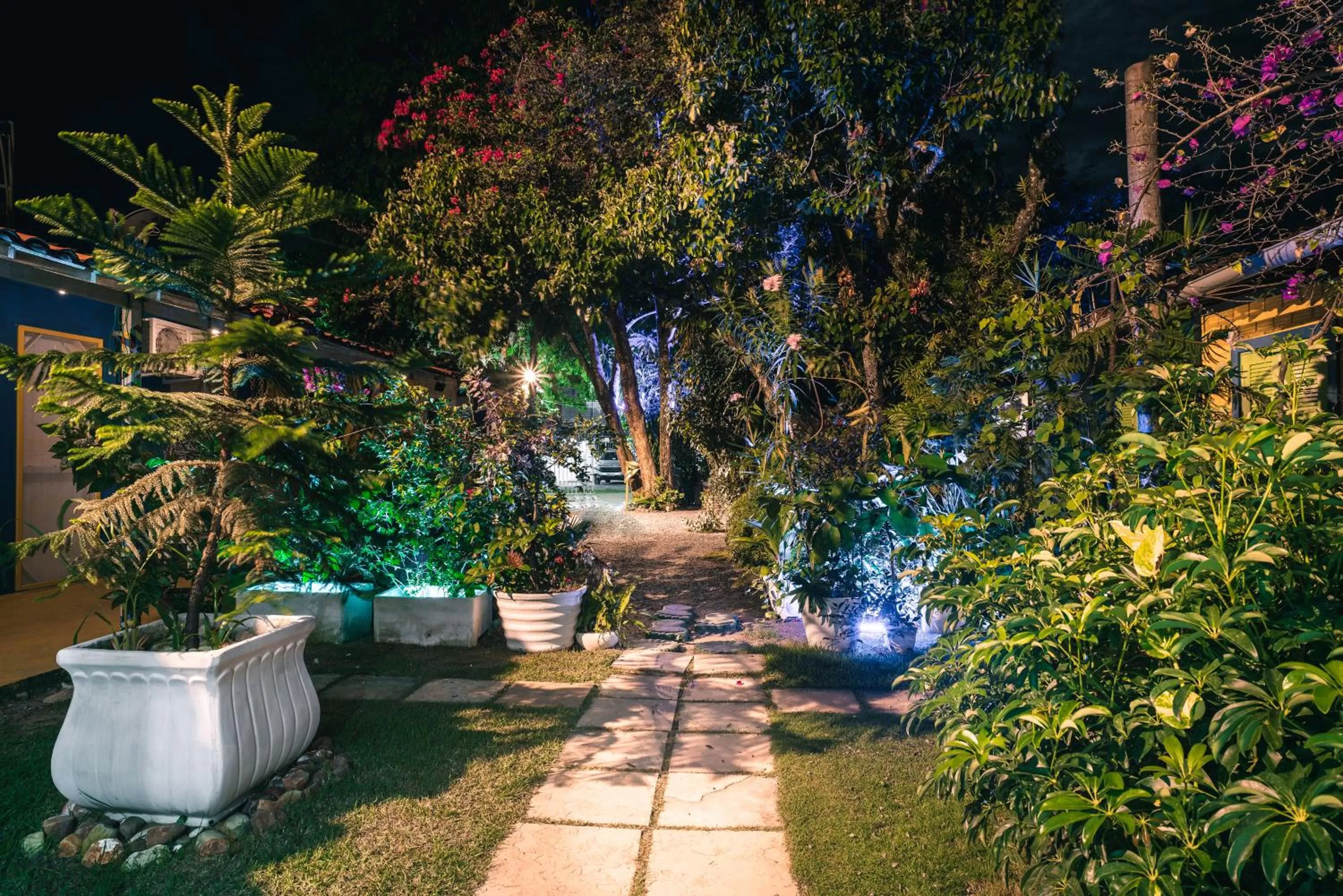 Night, Garden in Pousada Cambará