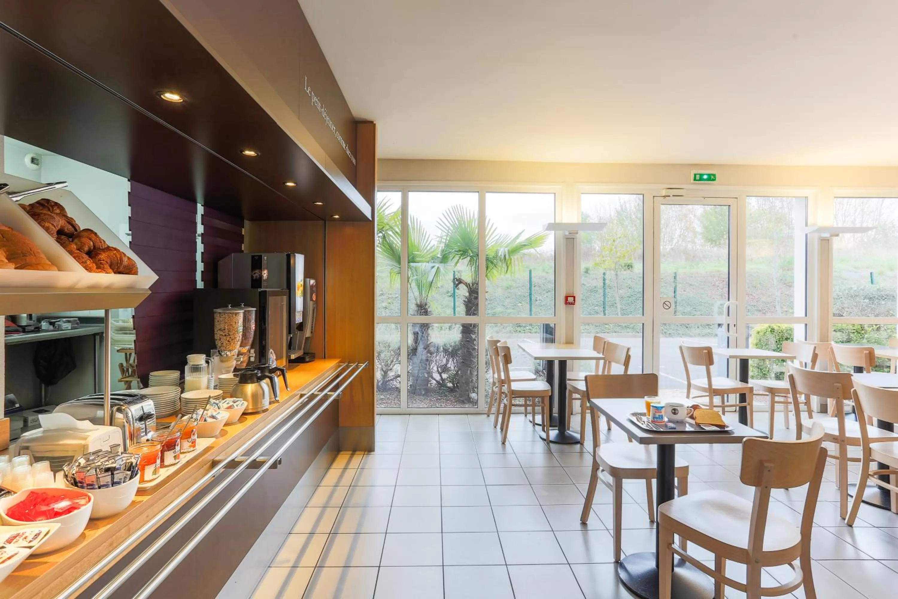 Buffet breakfast in B&B HOTEL Valenciennes Marly