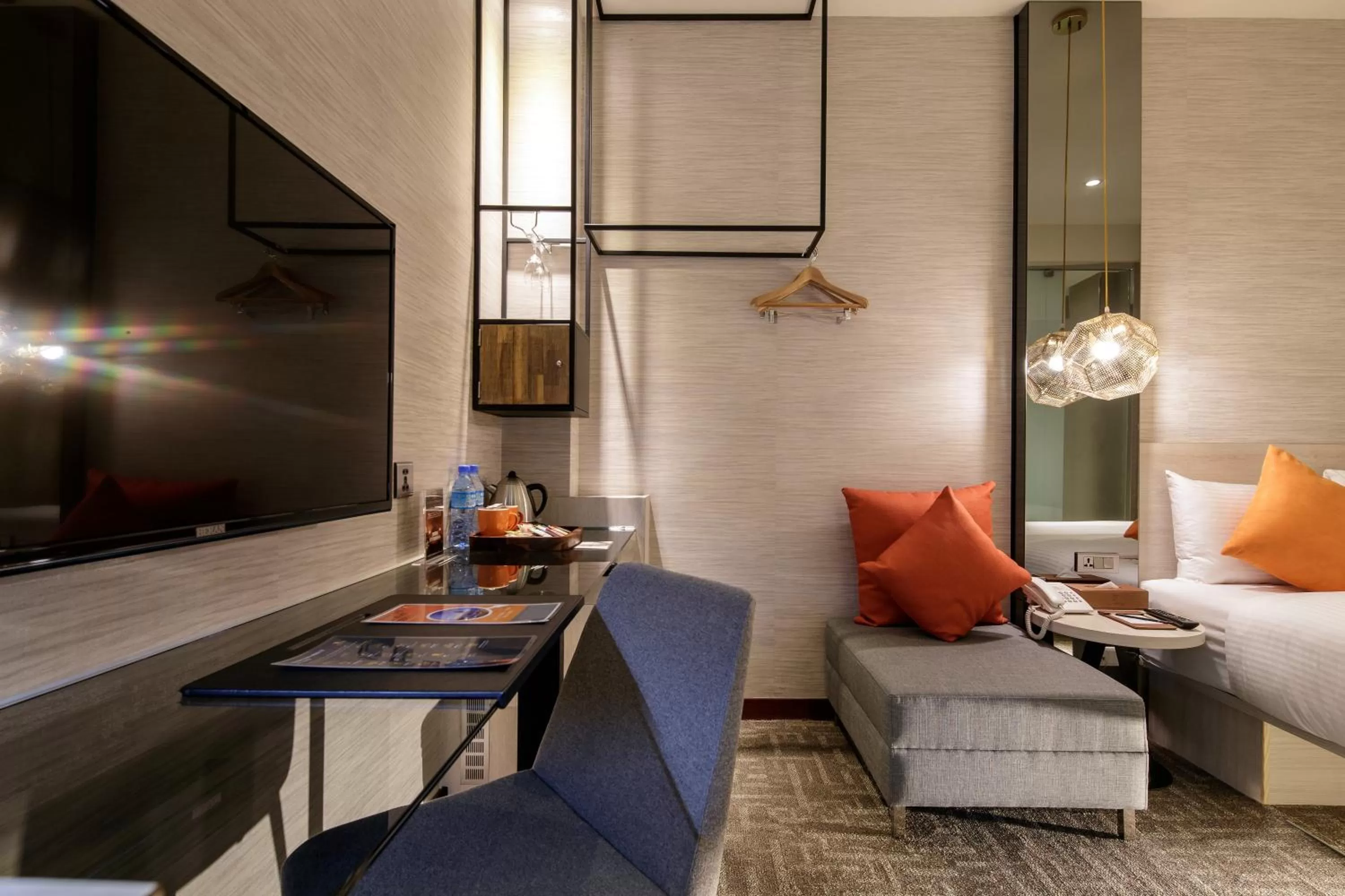 Decorative detail, Bed in Via Hotel Taipei Station