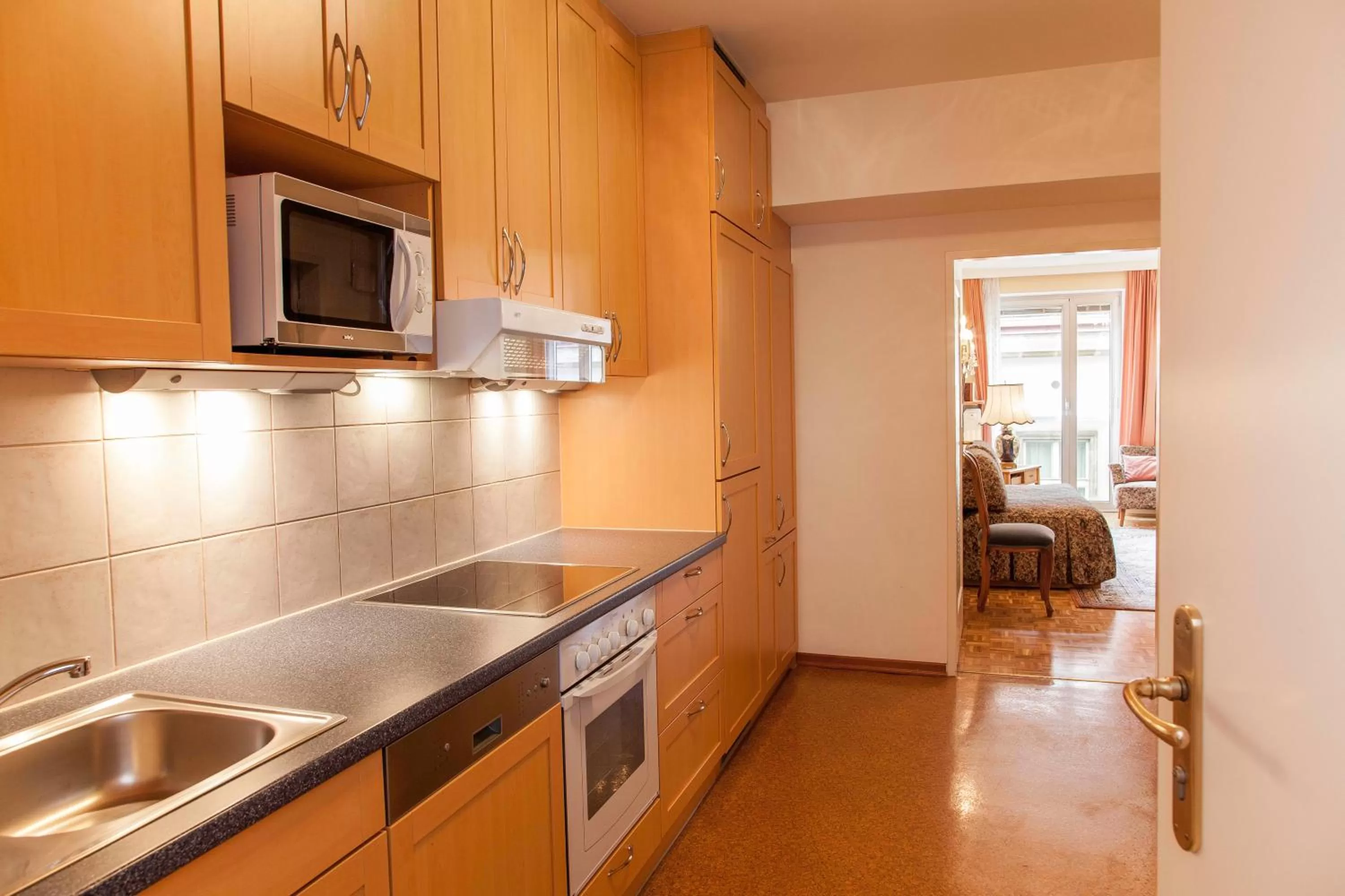 Kitchen or kitchenette, Kitchen/Kitchenette in Pension Sacher - Apartments am Stephansplatz