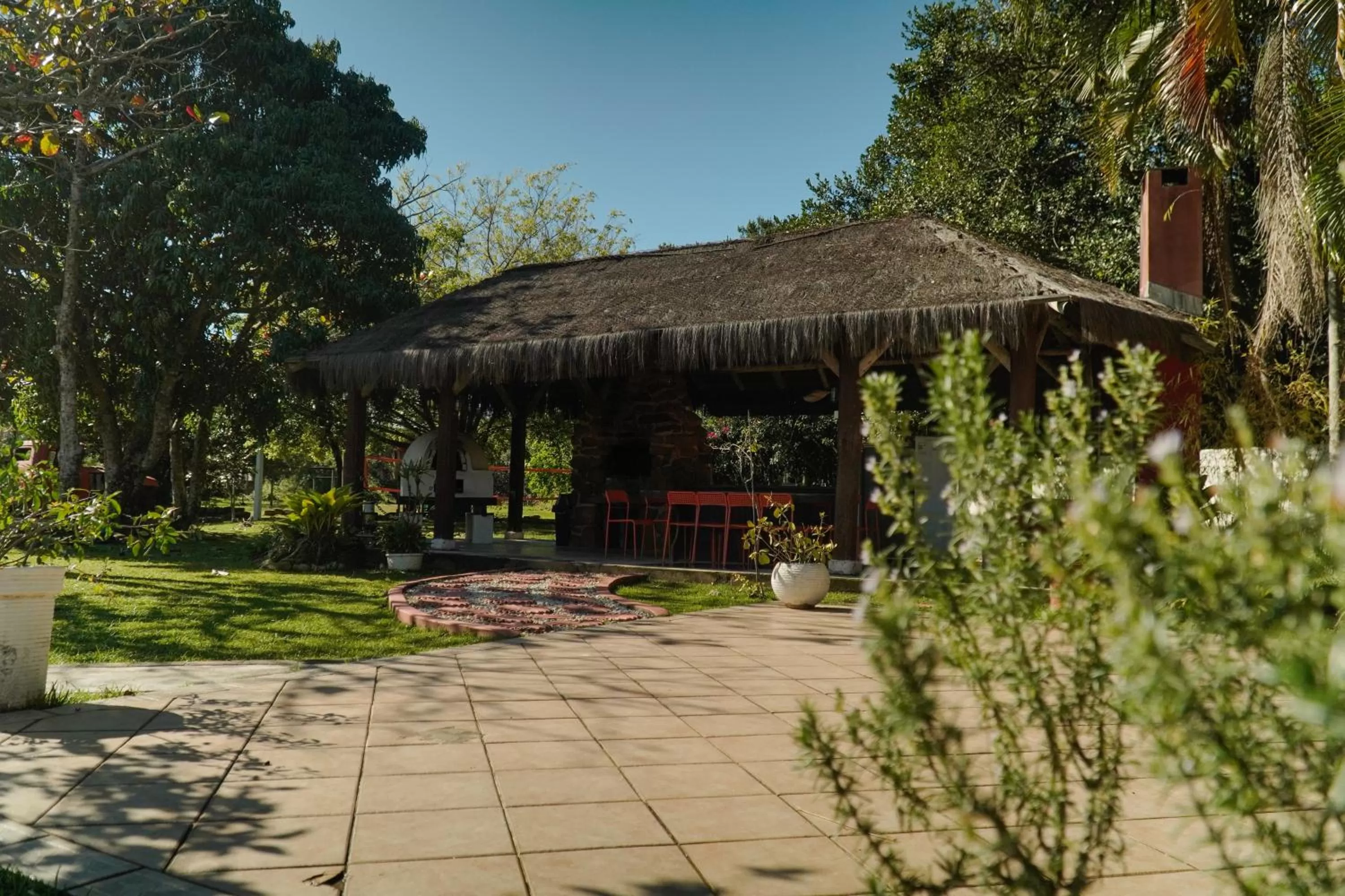 BBQ facilities in Pousada Dunasol Floripa