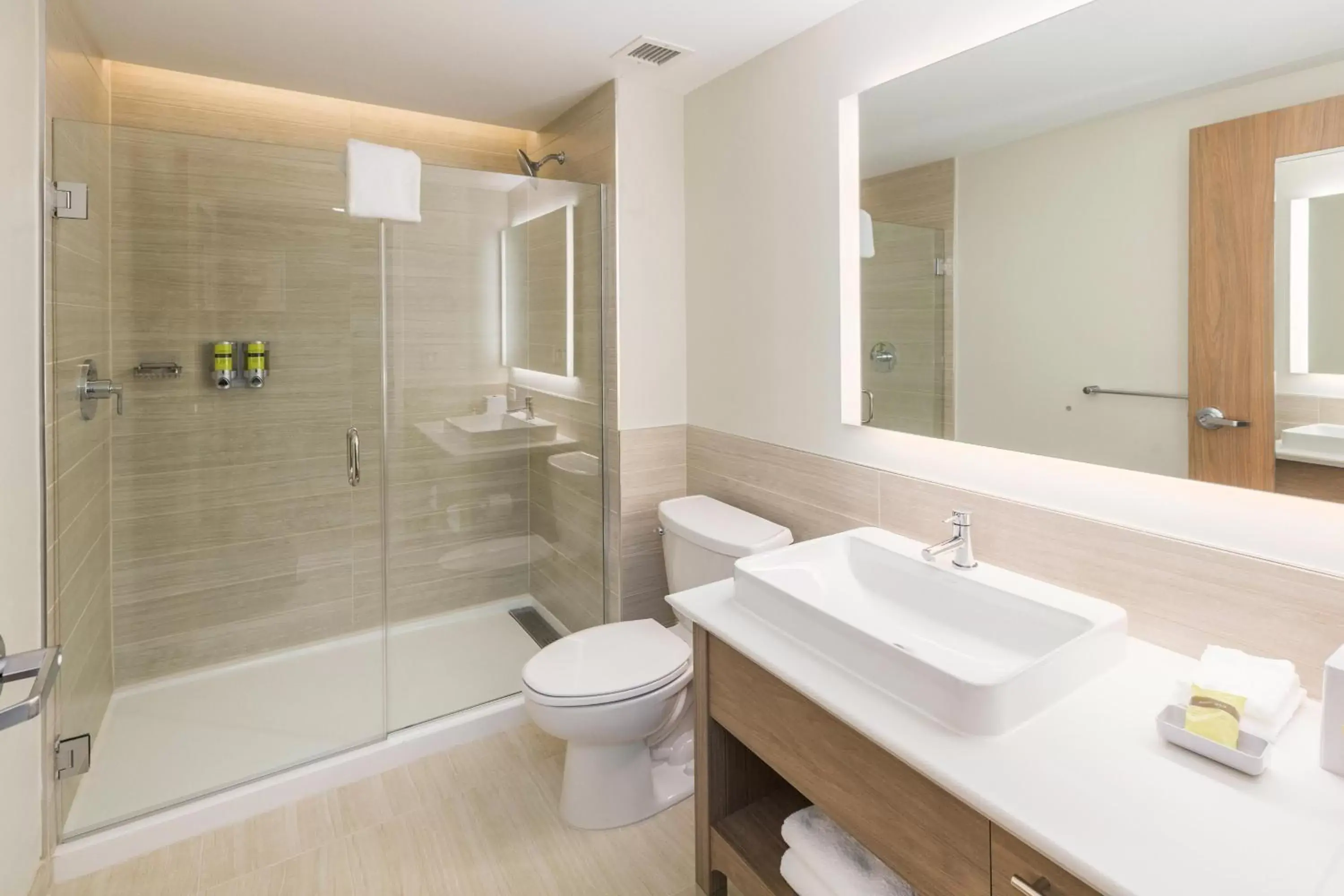 Studio with Two Queen Beds, Sofa Bed and Roll-In Shower - Mobility Accessible in Element Denver International Airport Studio with Two Queen Beds, Sofa Bed and Roll-In Shower - Mobility Accessible in Element Denver International Airport