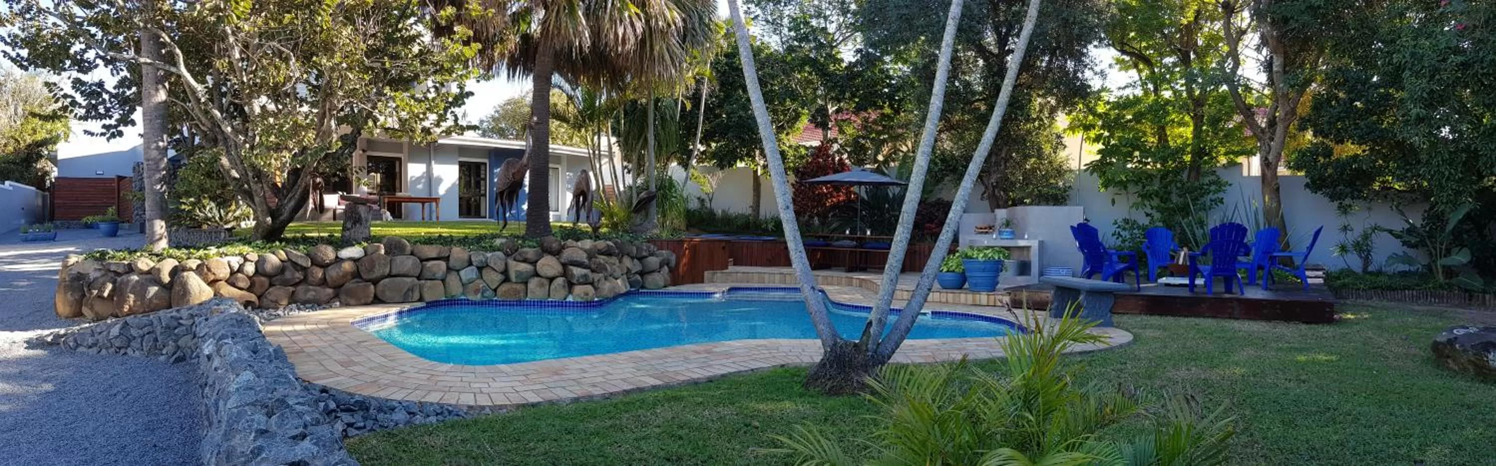 Pool view in The Hillcrest Guesthouse