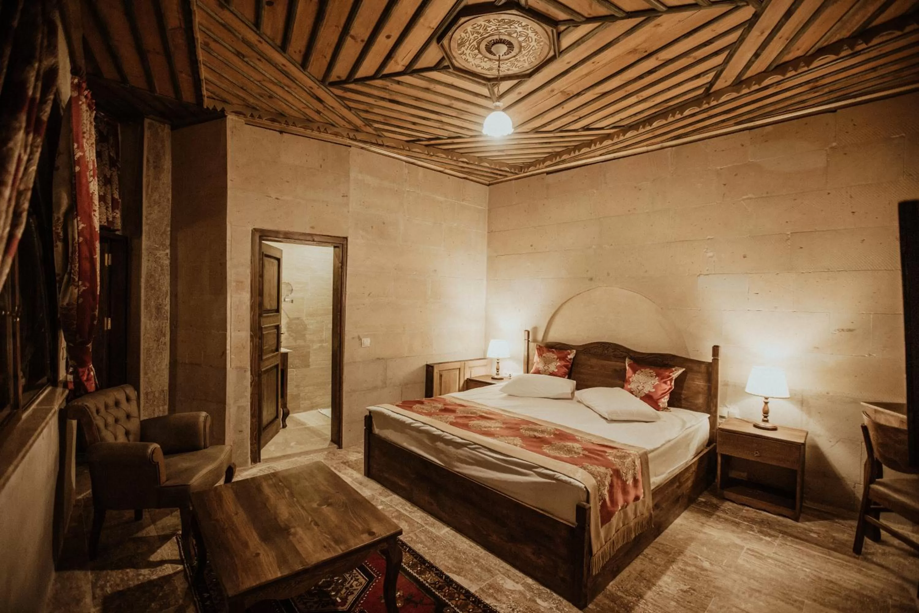 Bed in Kismet Cave Mansion