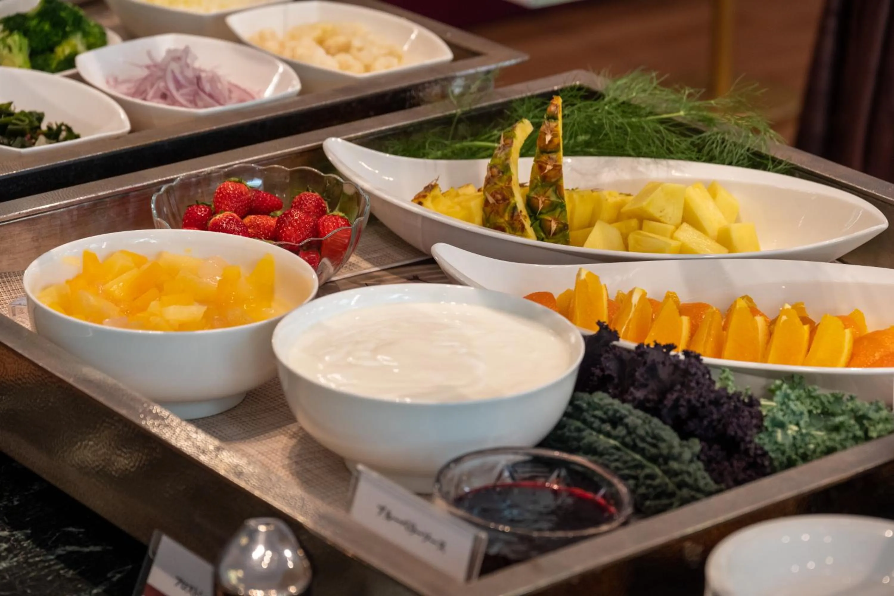 Buffet breakfast in Toshi Center Hotel