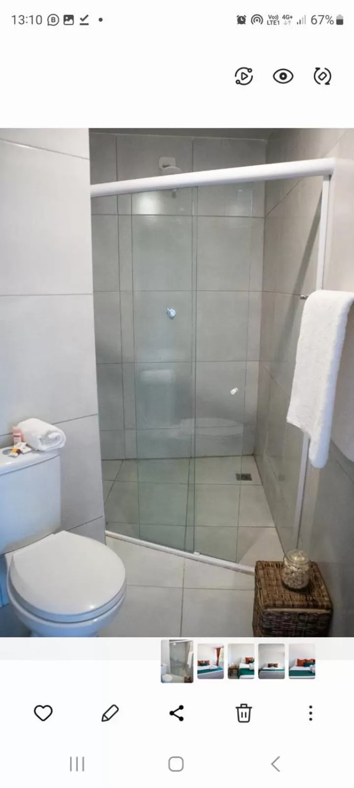 Bathroom in Pousada Enero