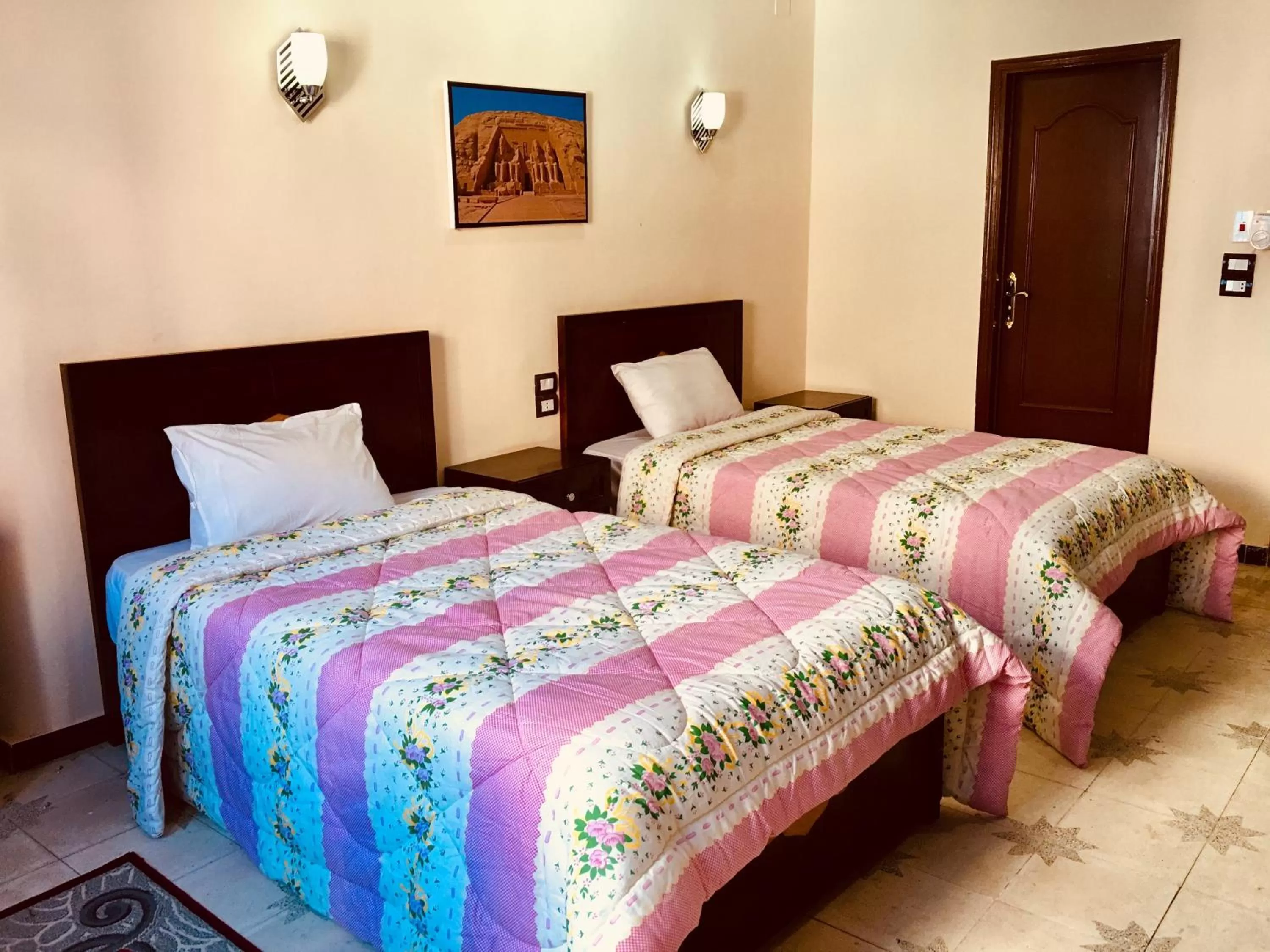 Bed in Sunflower Guest House Luxor West Bank