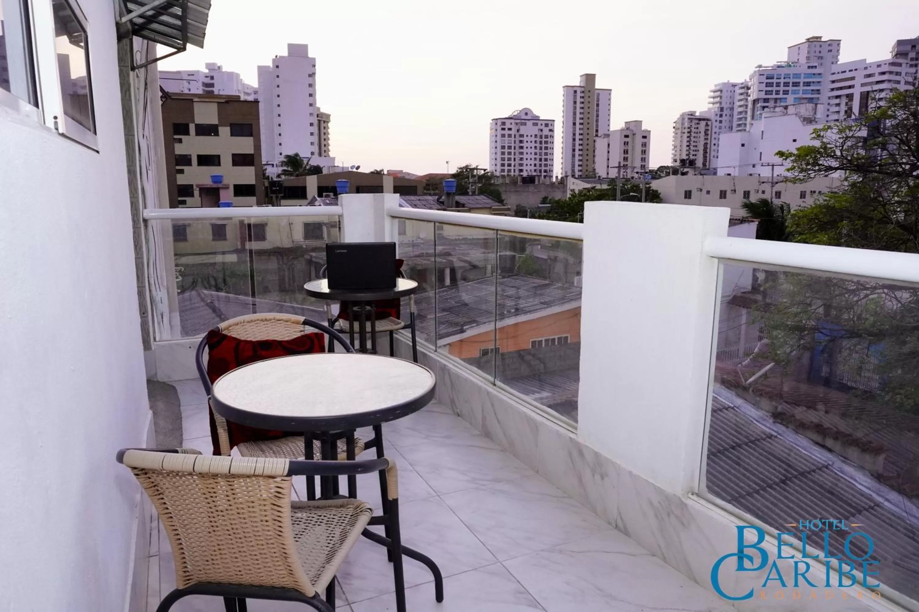 Living room, Balcony/Terrace in Hotel Bello Caribe