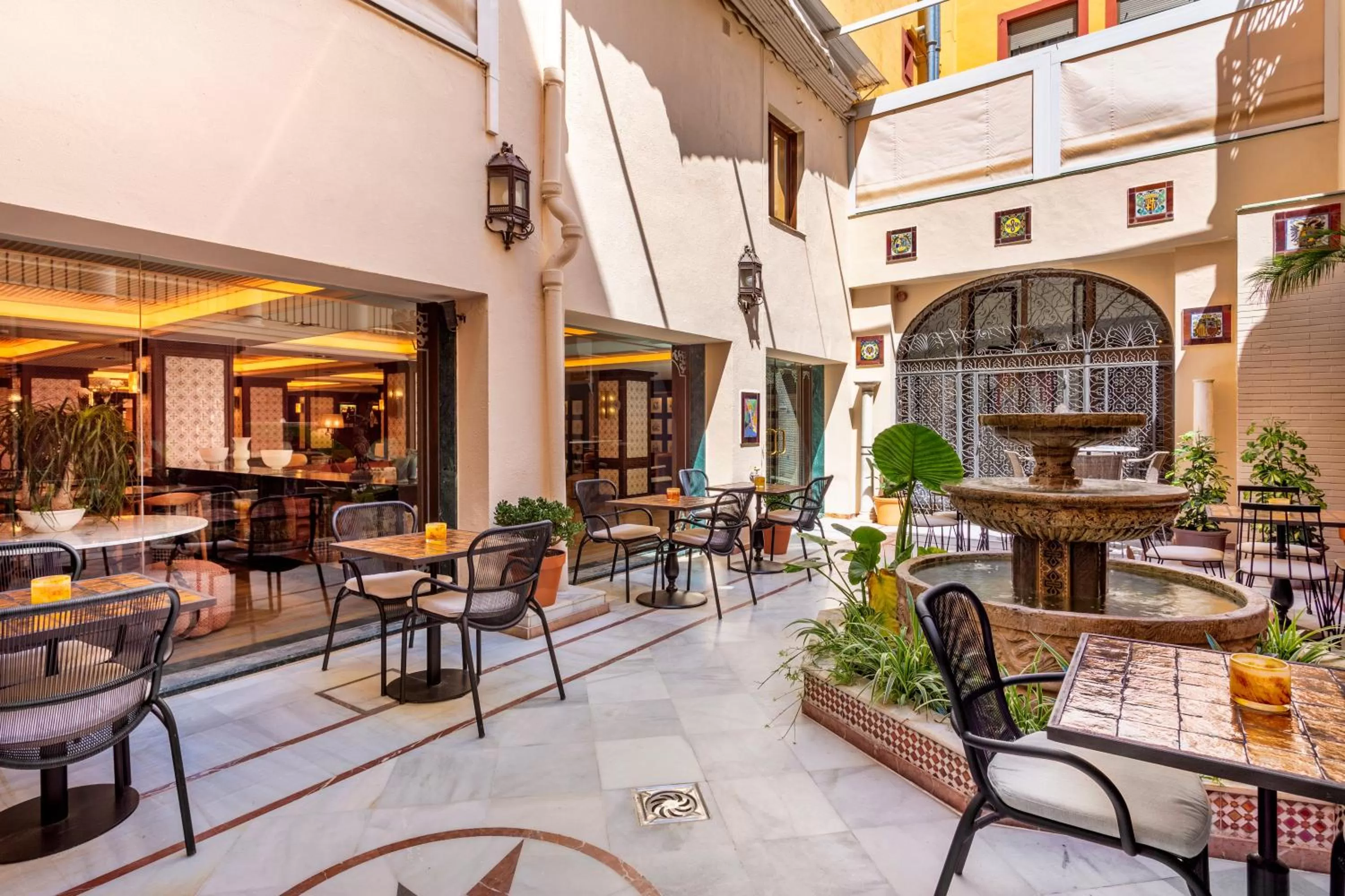 Patio in H10 Corregidor Boutique Hotel