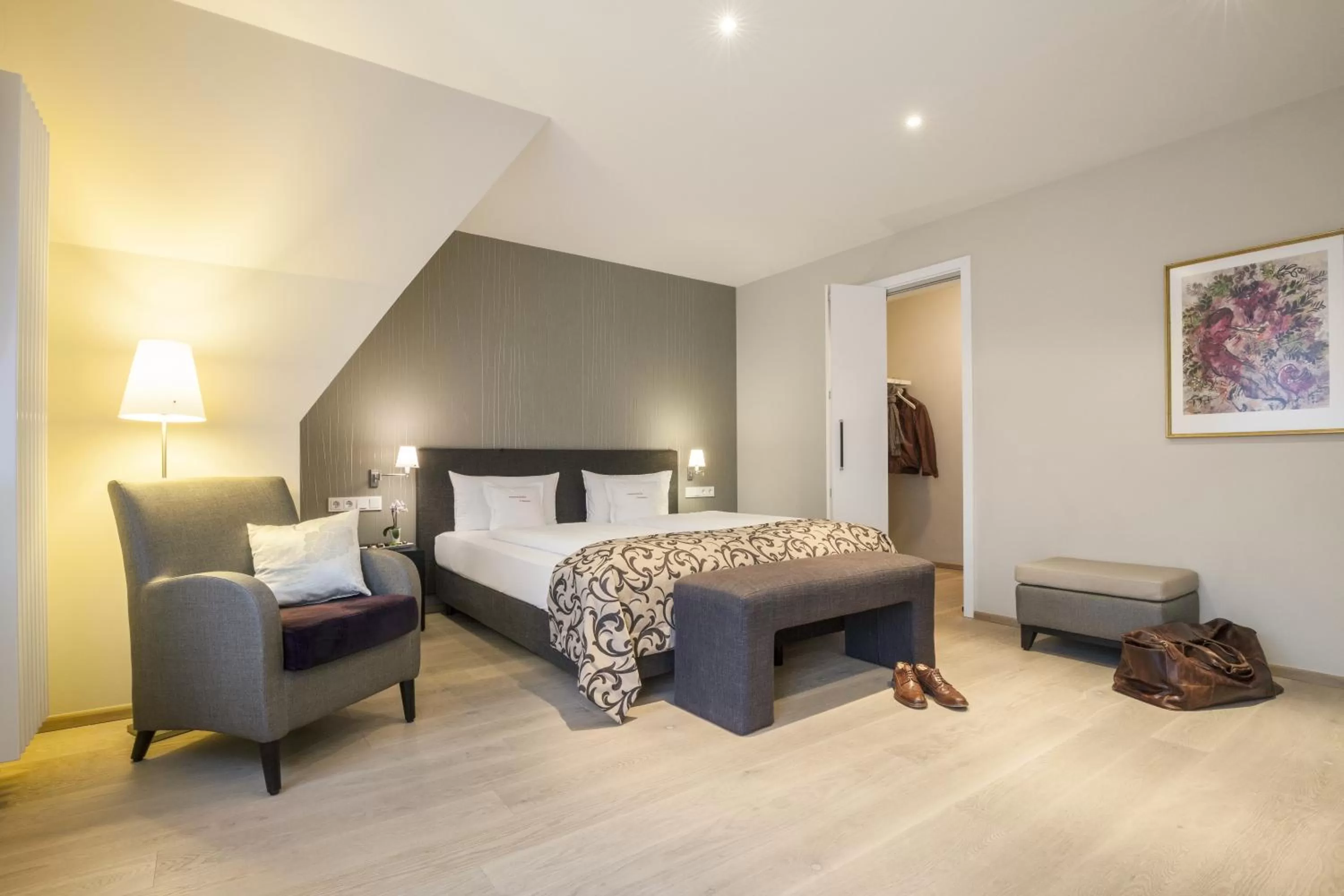 Bed in Niemeyers Romantik Posthotel