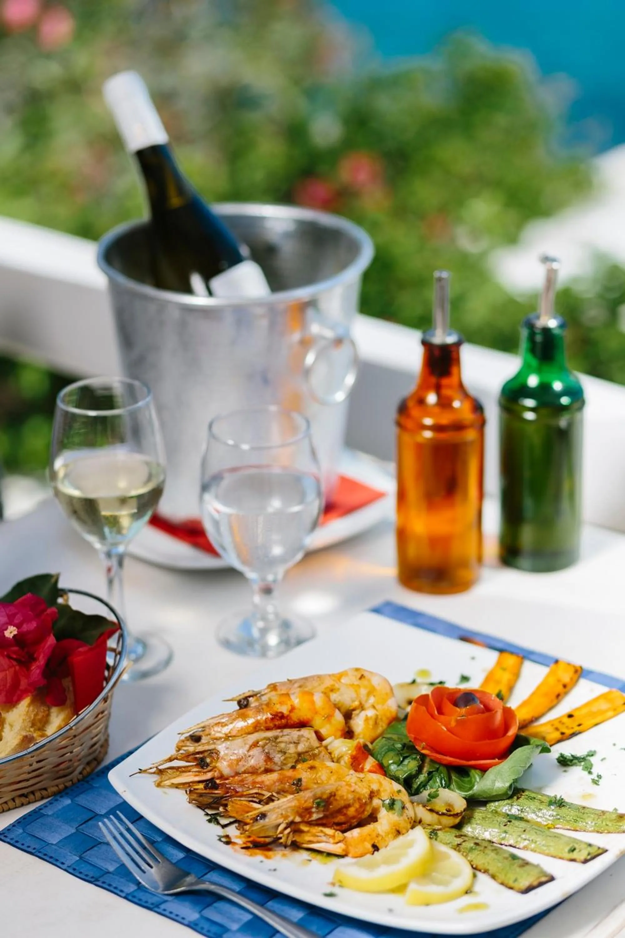 Food close-up in Panormos Village Hotel