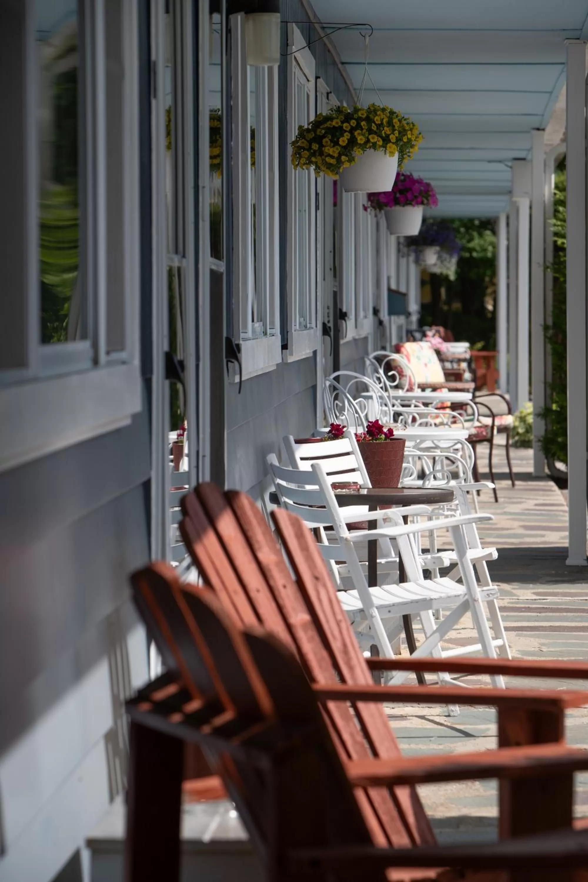 Patio in Governor's Rock Motel