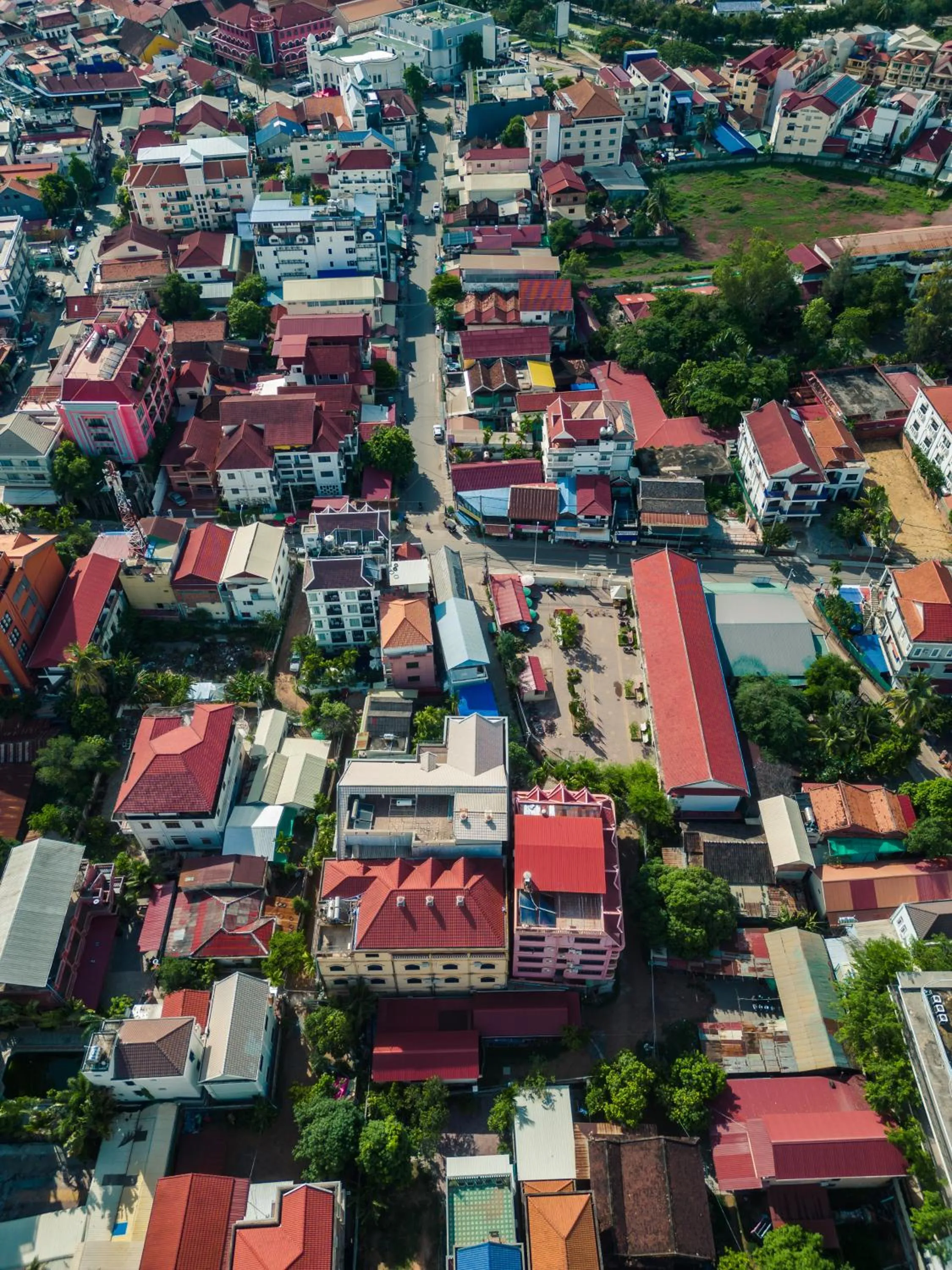 Bird's eye view in Siem Reap Comforts Hostel