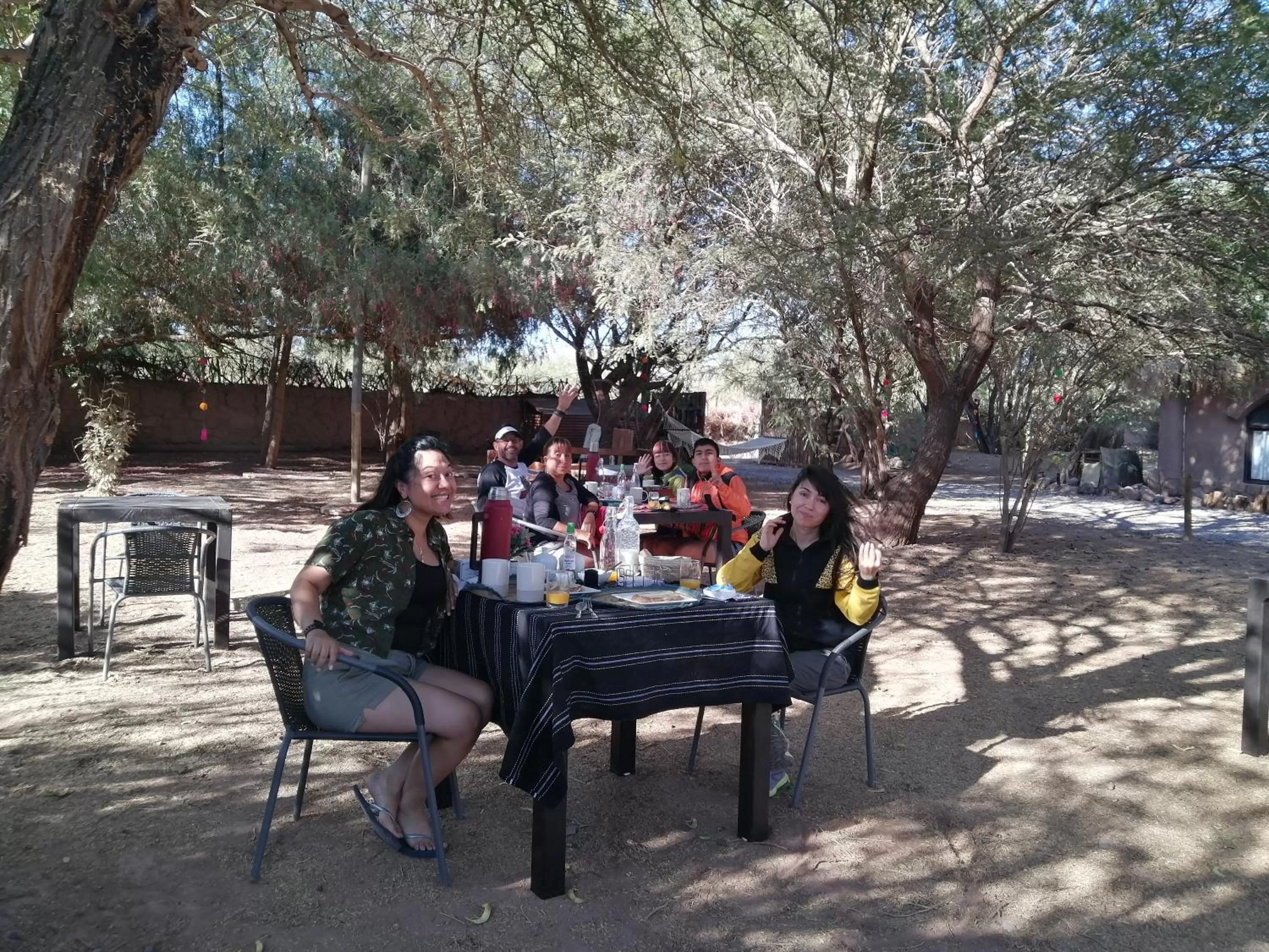 Breakfast in CaminAndes Hostal