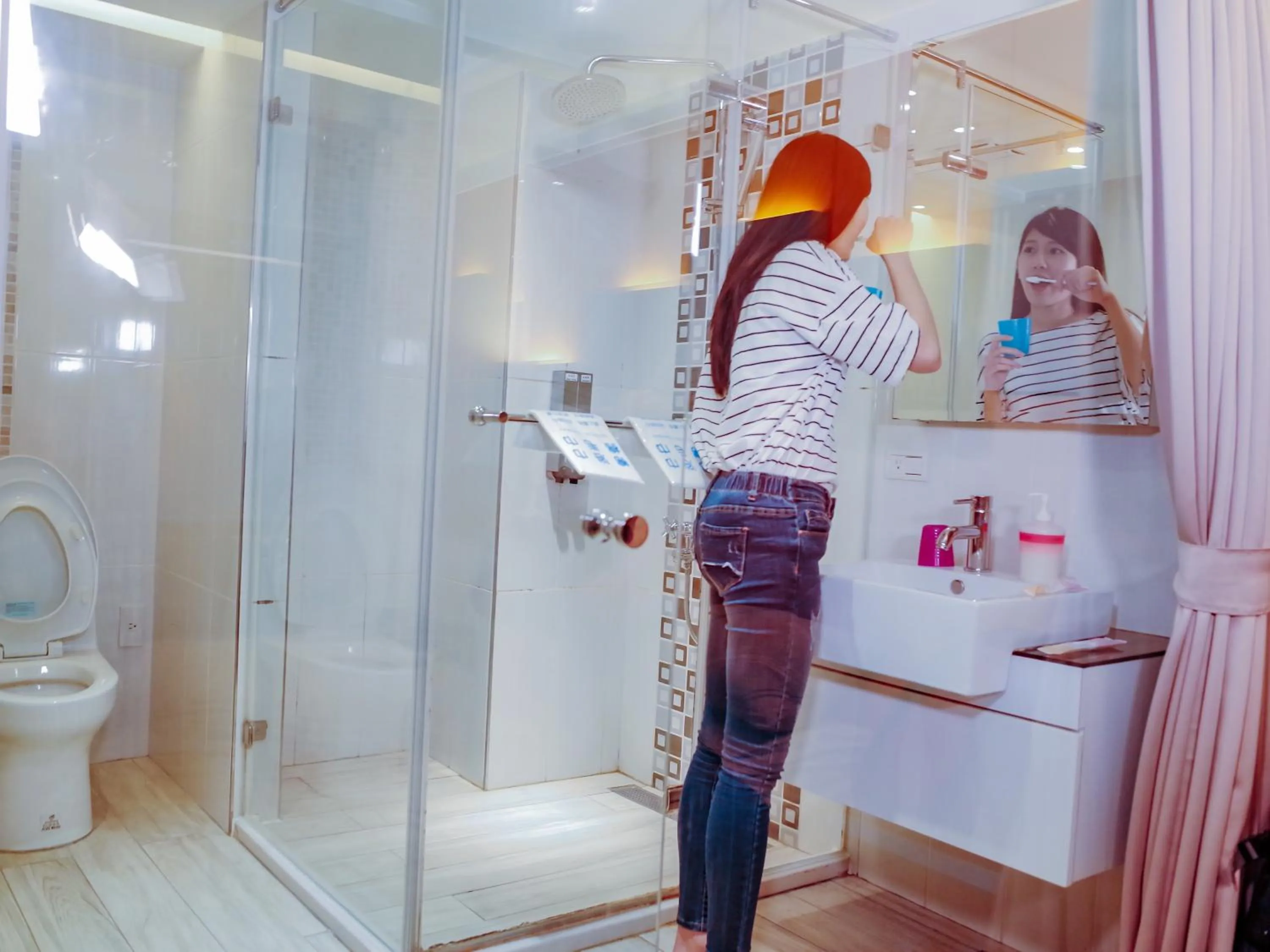 Bathroom in 旅悅 國際青年旅館 DreamWell Hostel