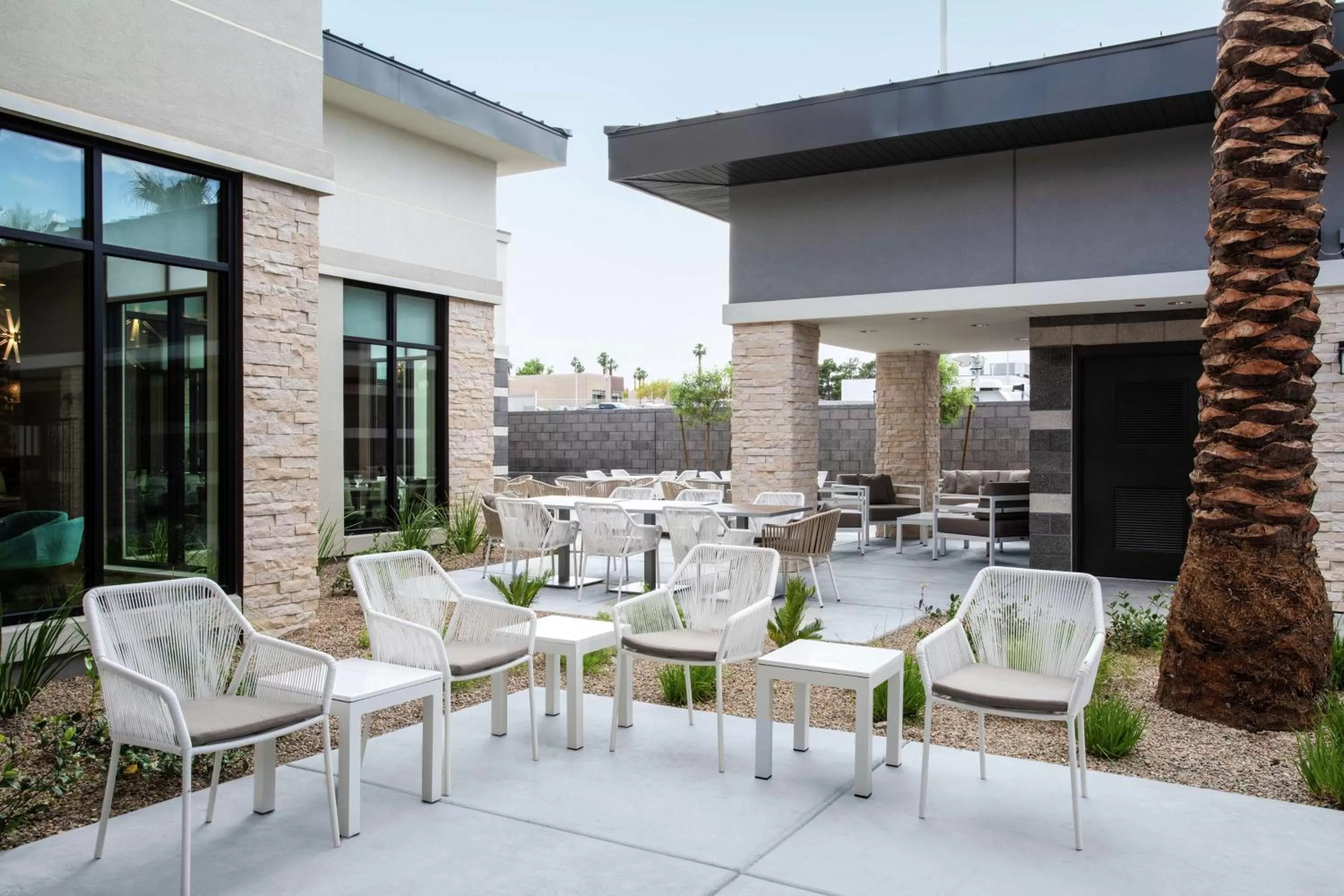 Patio in Hilton Garden Inn Las Vegas City Center