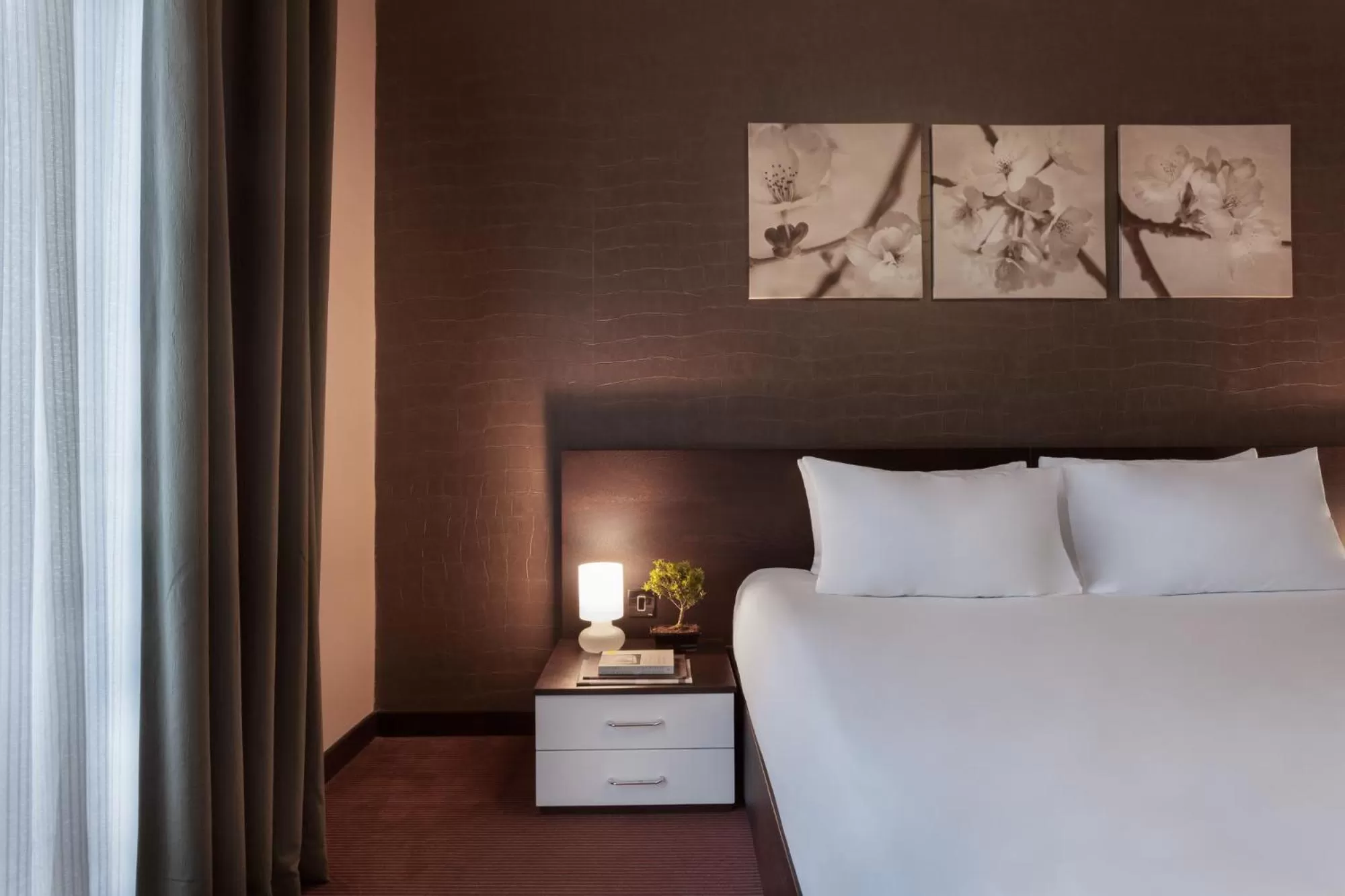 Bed in Hotel Argento