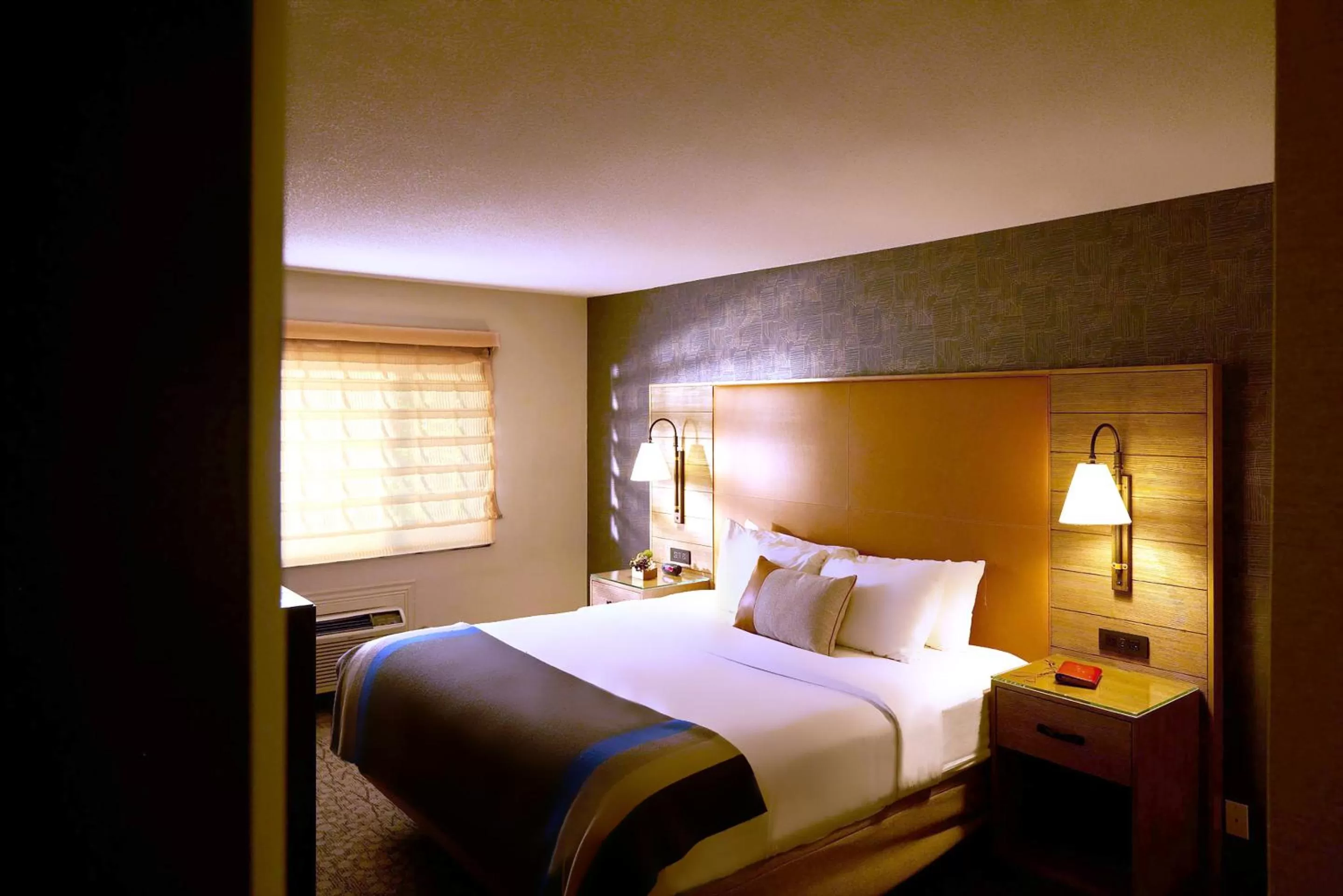 Bed in Riverhouse Lodge