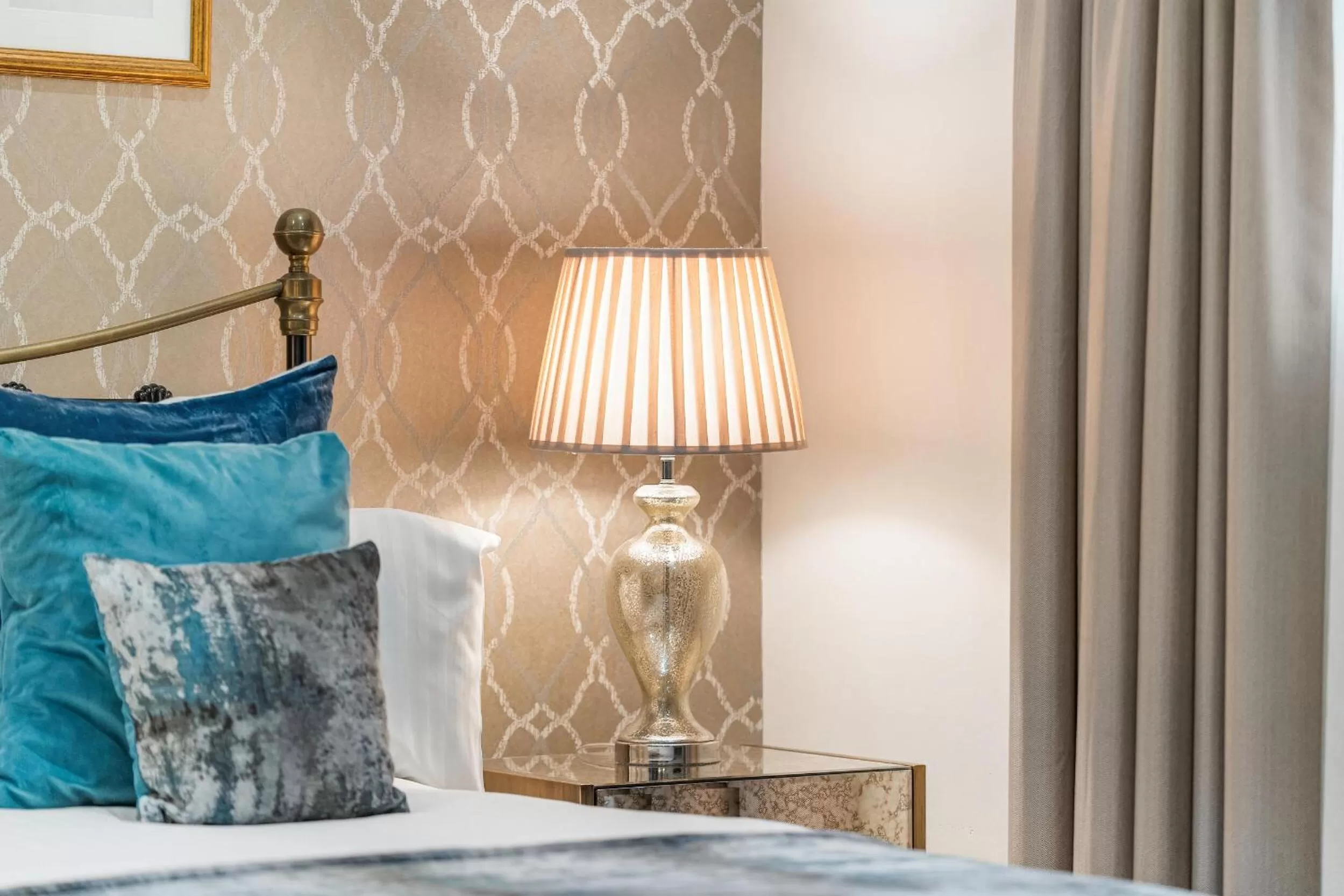 Bed in Boringdon Hall Hotel and Spa