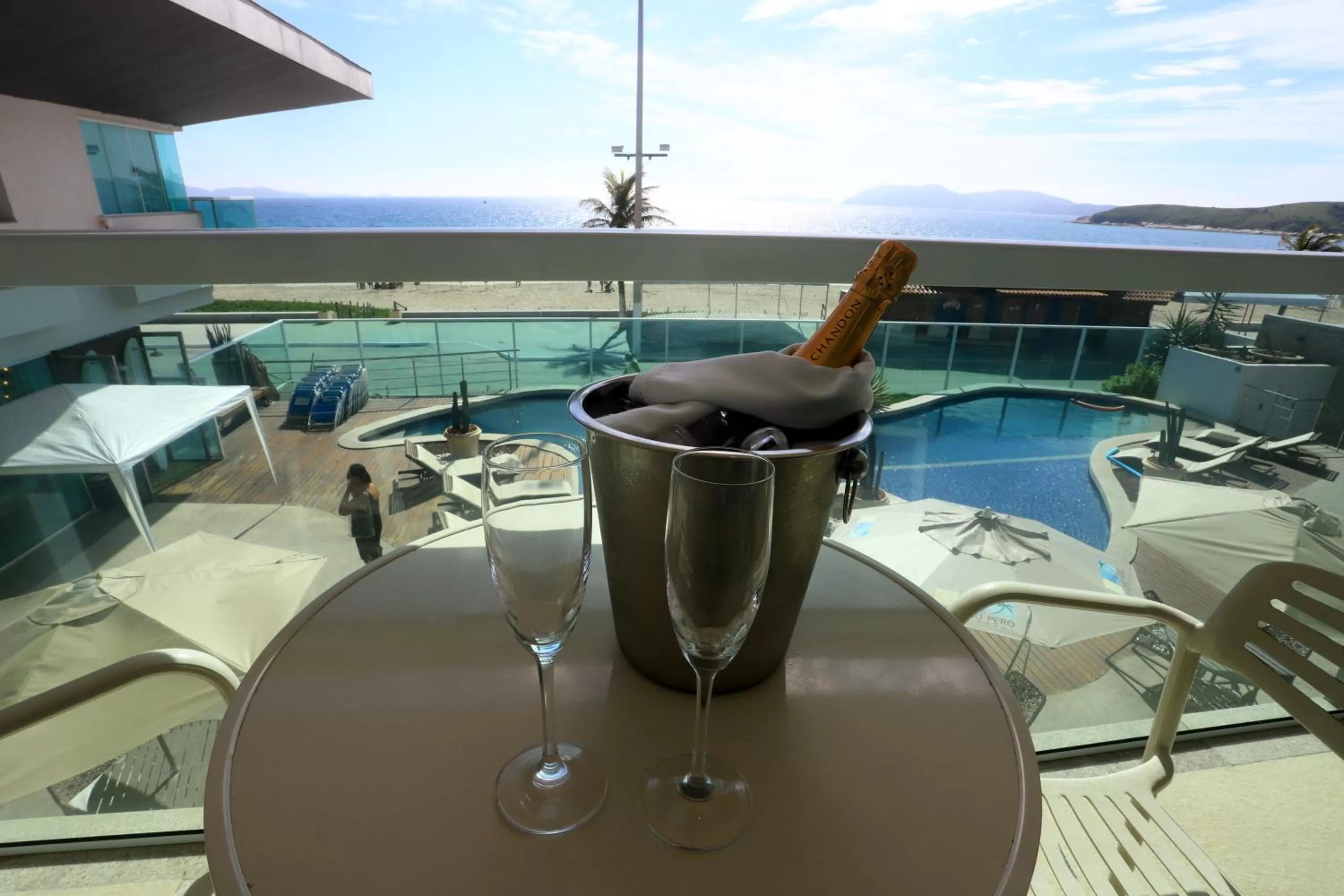 Balcony/Terrace in Paradiso Peró Praia Hotel