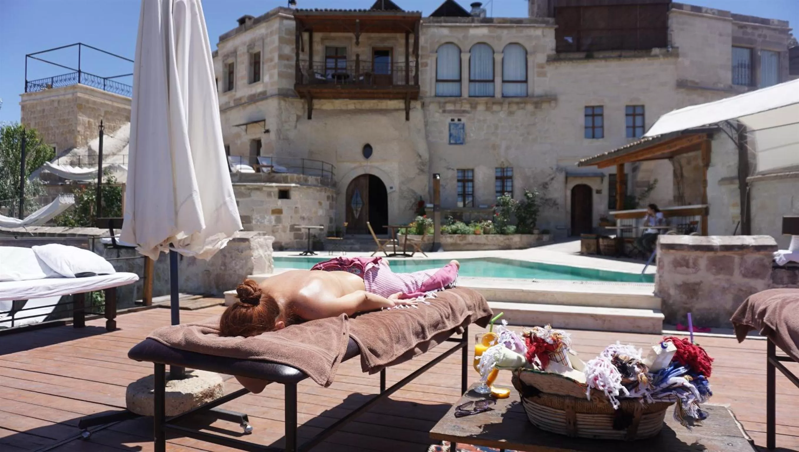 Swimming pool in Kelebek Cave Hotel
