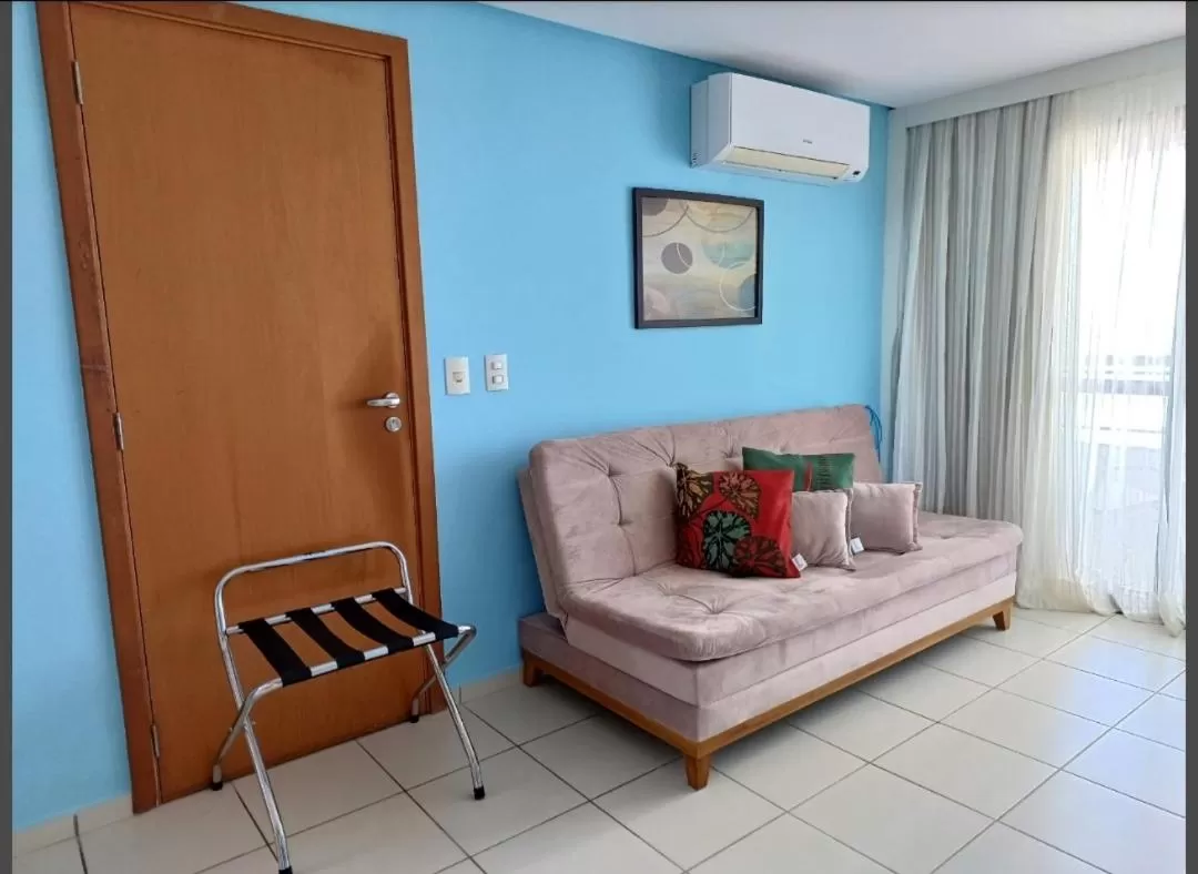 Seating Area in Ponta Negra Flat Confort 18 Andar