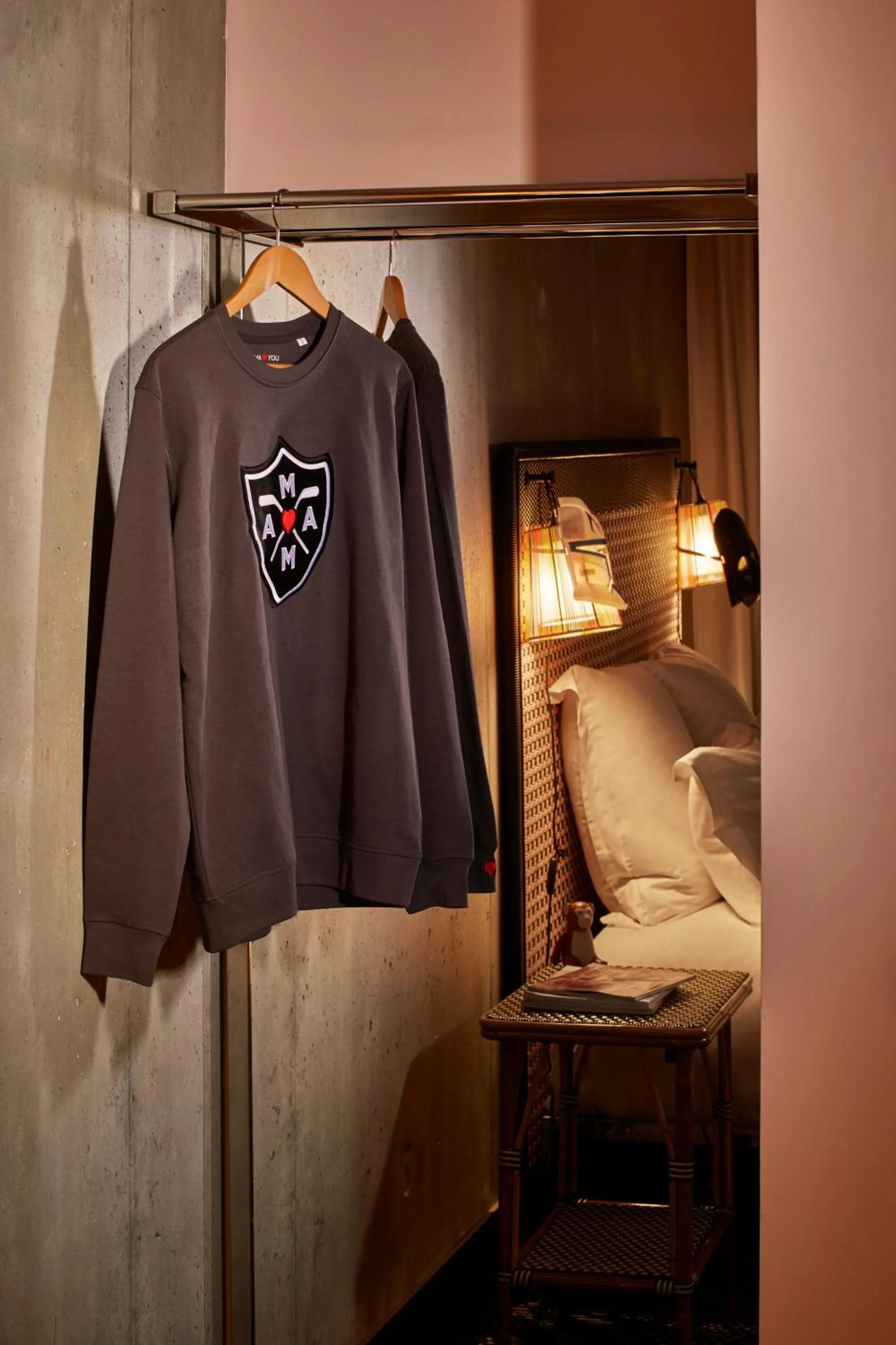 Decorative detail, Bed in Mama Shelter Paris West