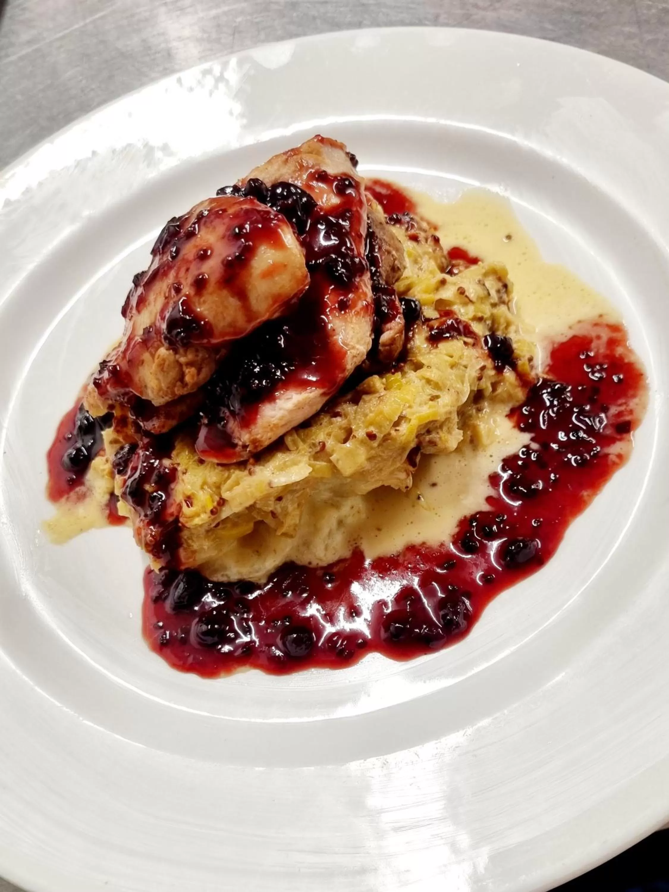 Food close-up in The Sportsmans Inn Limited