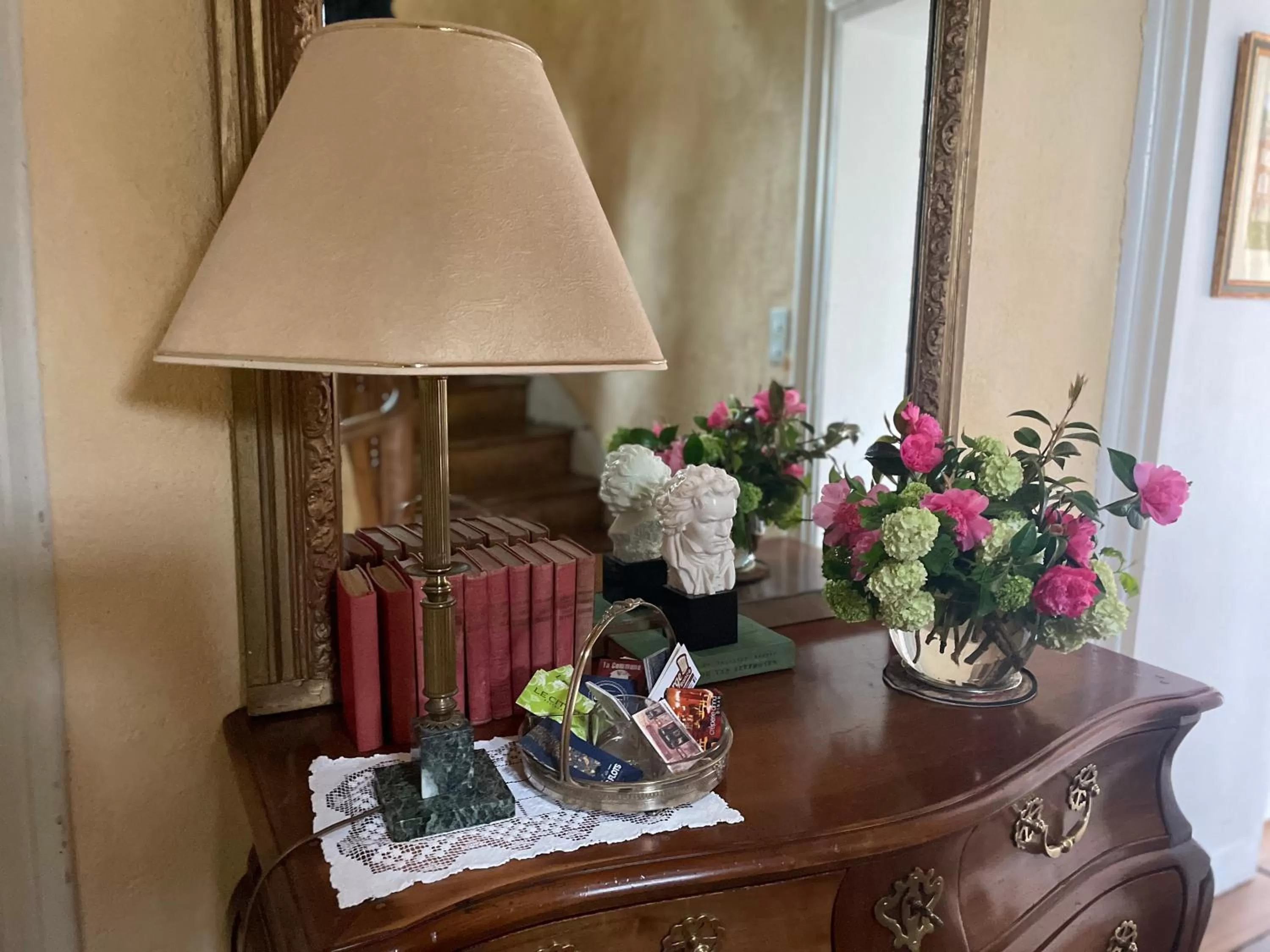 Decorative detail in Le Manoir de la Bigotière