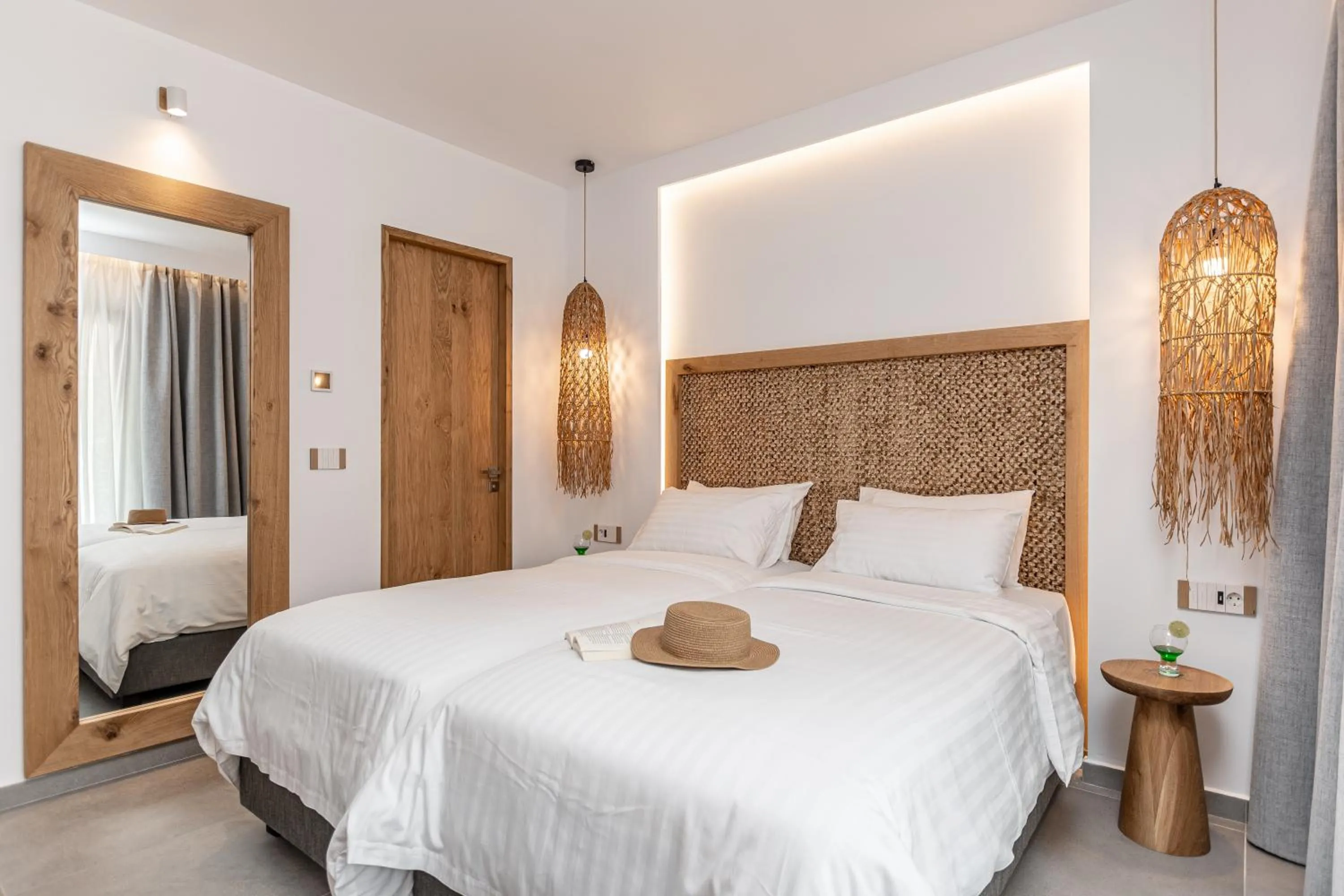 Bed in Naxos Resort Beach Hotel