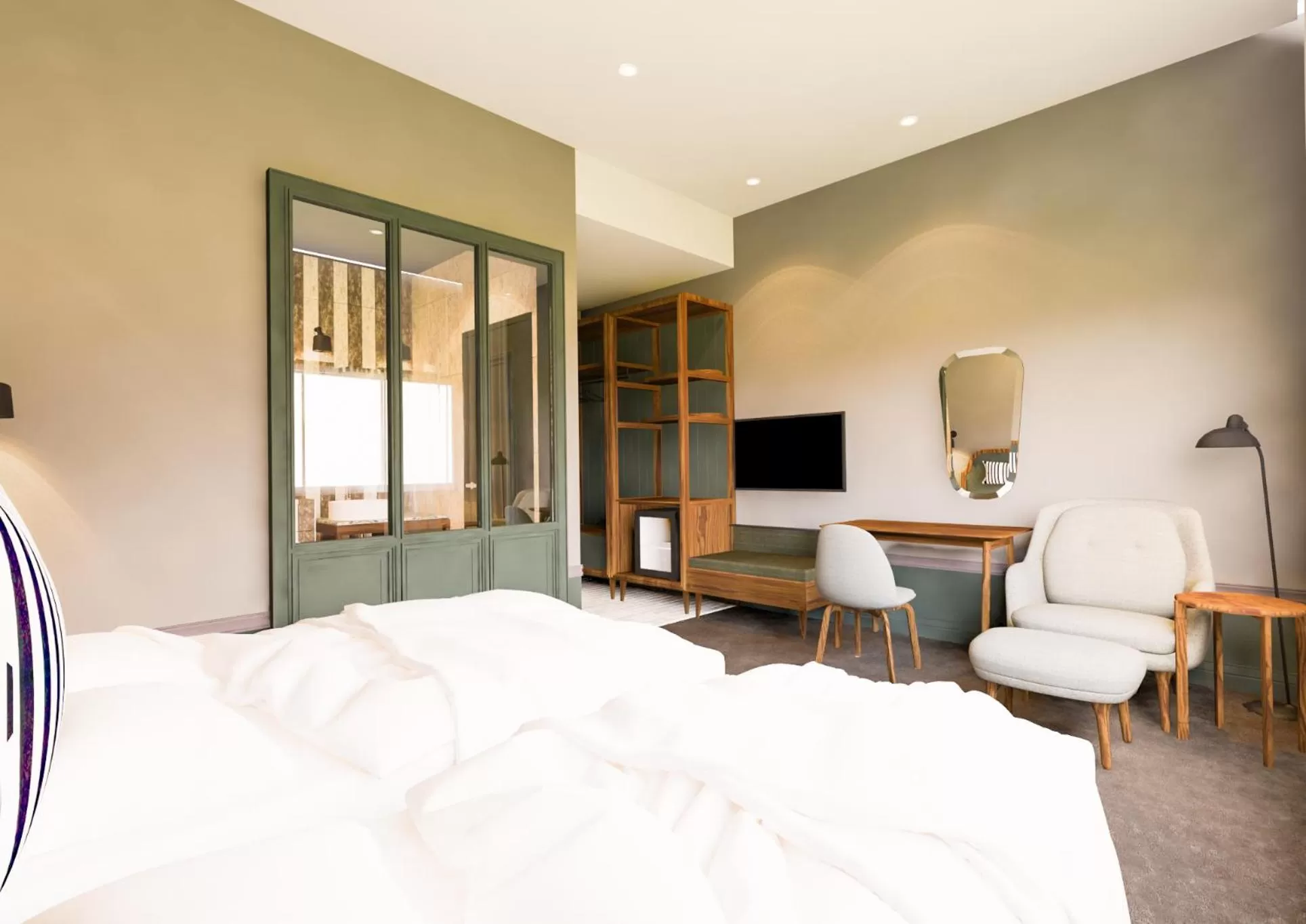 Photo of the whole room, Bed in The Jesselton Hotel