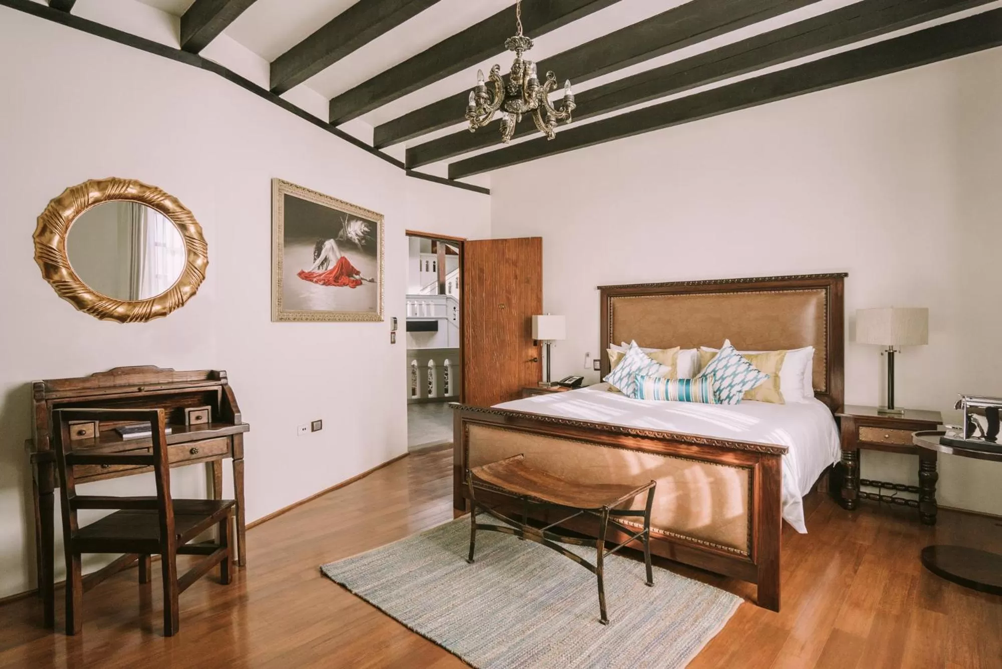 Bed in Casona de los Sapos Hotel Boutique