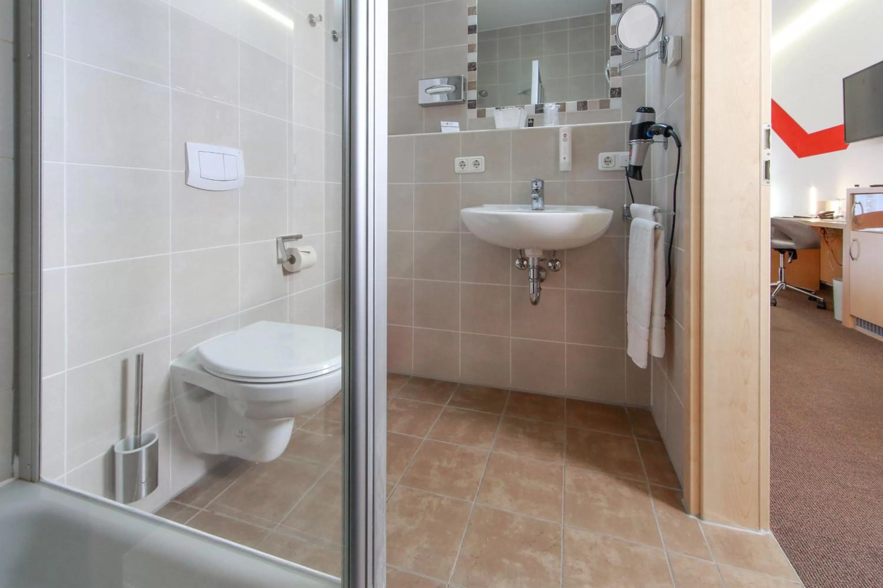 Bathroom in Aalener Römerhotel aWL