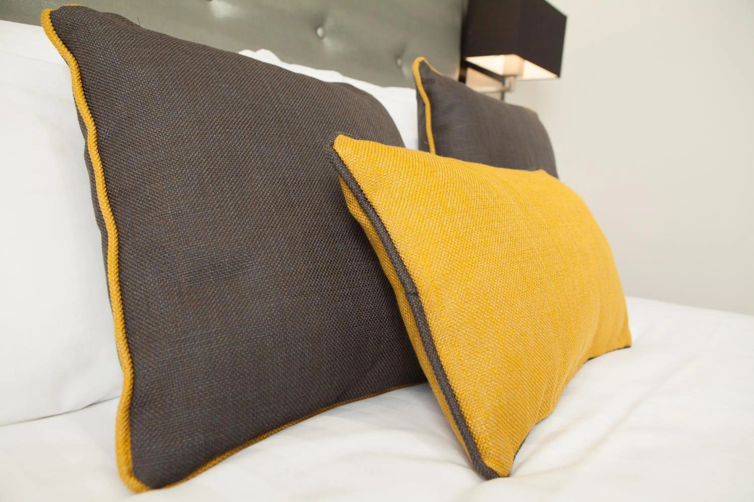 Decorative detail, Bed in The Tudor Inn Hotel