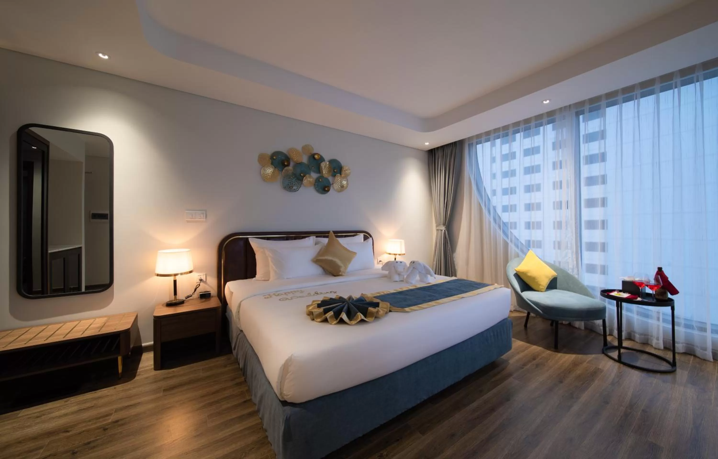 Bed in Grand Tourane Nha Trang Hotel