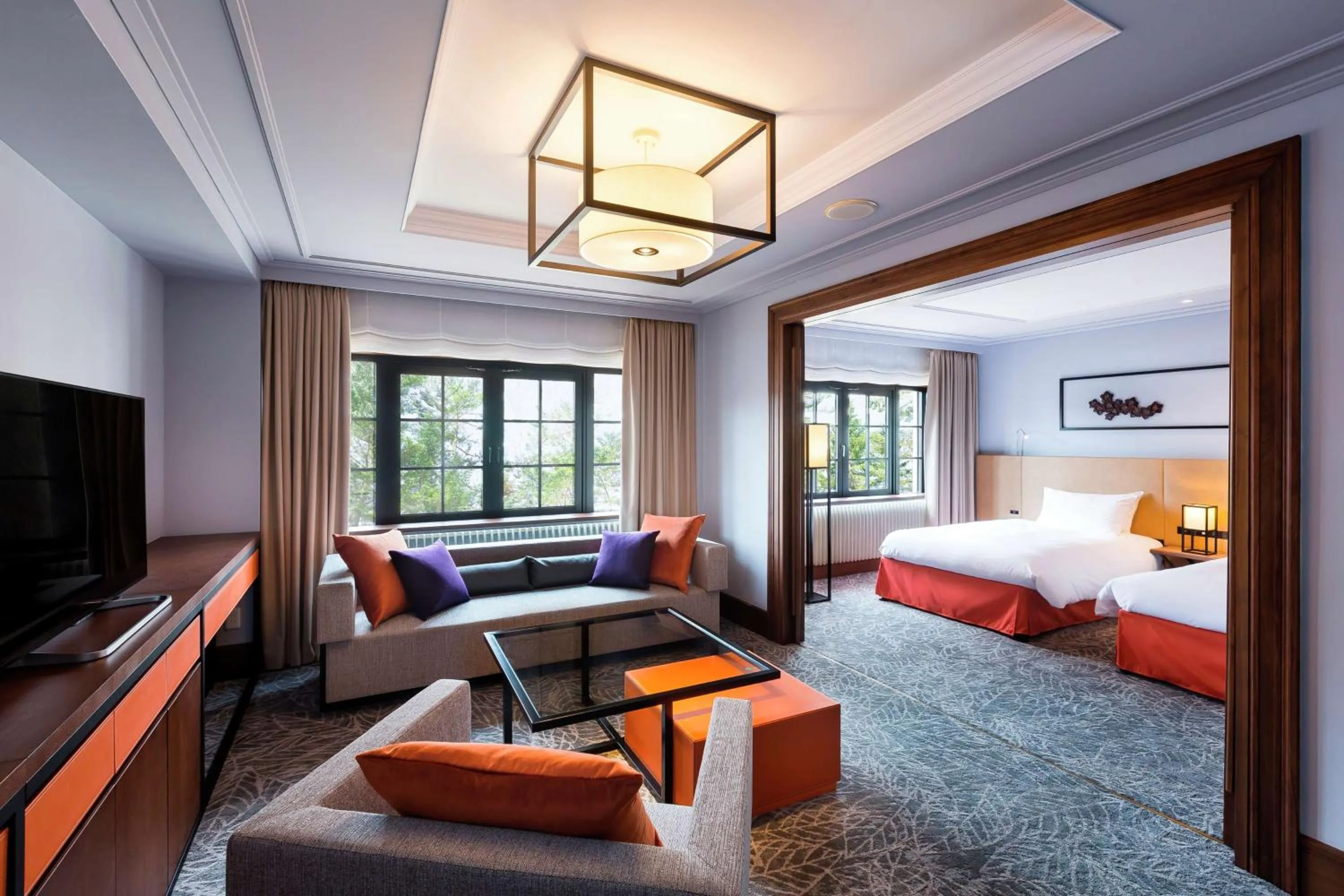 Living room, Bed in Kyukaruizawa Kikyo, Curio Collection by Hilton