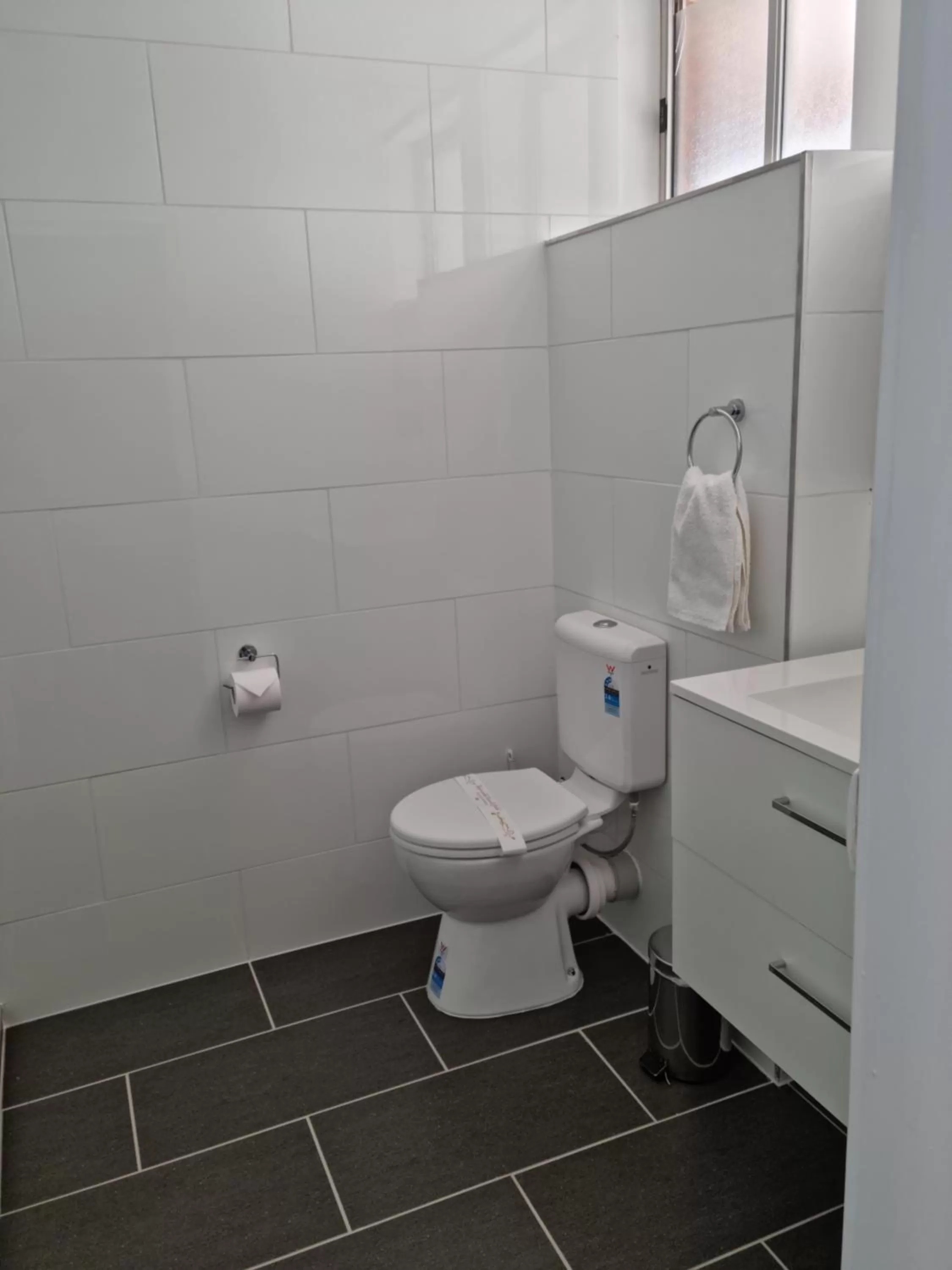 Toilet in Mid City Plantation Motel