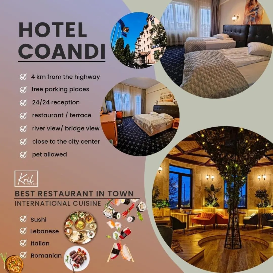 Property building, Bed in Hotel Coandi