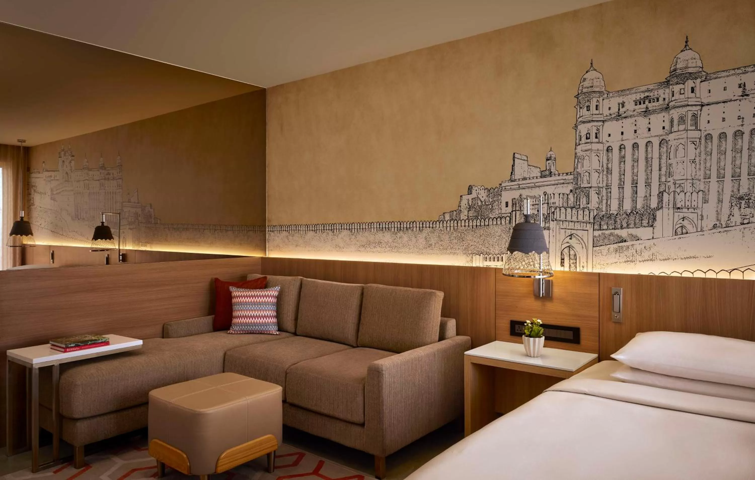 Bedroom, Bed in Hyatt Place Jaipur Malviya Nagar