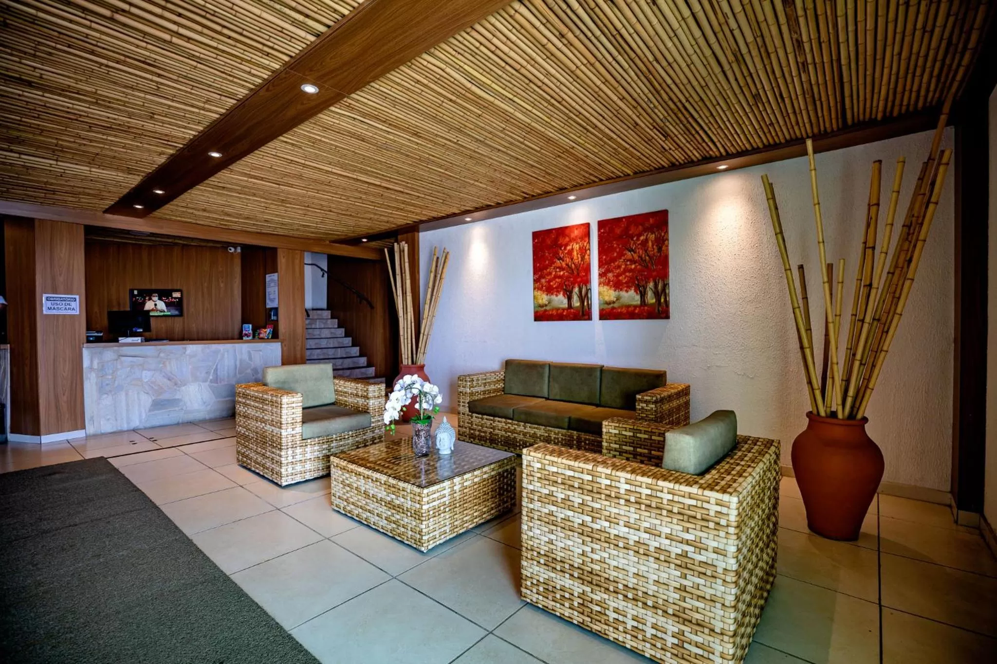 Lobby or reception in Brisa do Mar Beach Hotel